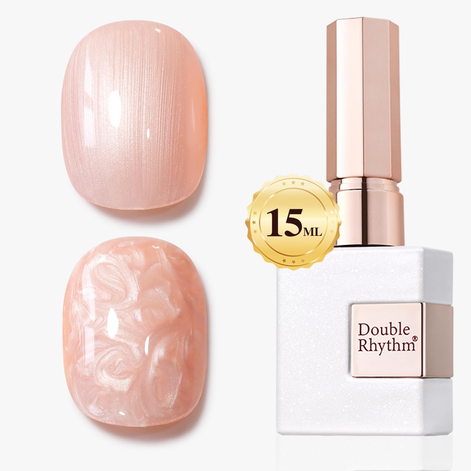 Double Rhythm 0.5Oz Glitter Gel Polish Shimmer Reflective Color for Nail Art Salon DIY Soak Off 15ml Nail Lamp Gel Polish at Home (Pink-B1161) : Beauty & Personal Care