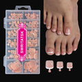 SWRITATSK Toe Nail Tips.French Press On Toenails For Women.120Pcs Press On Nails.Square Toe Nail Press Ons Toe Nails.12 Size French Nude Wearable Full Cover Fake Toenails.False Nails Gel Toe Nails : Beauty & Personal Care