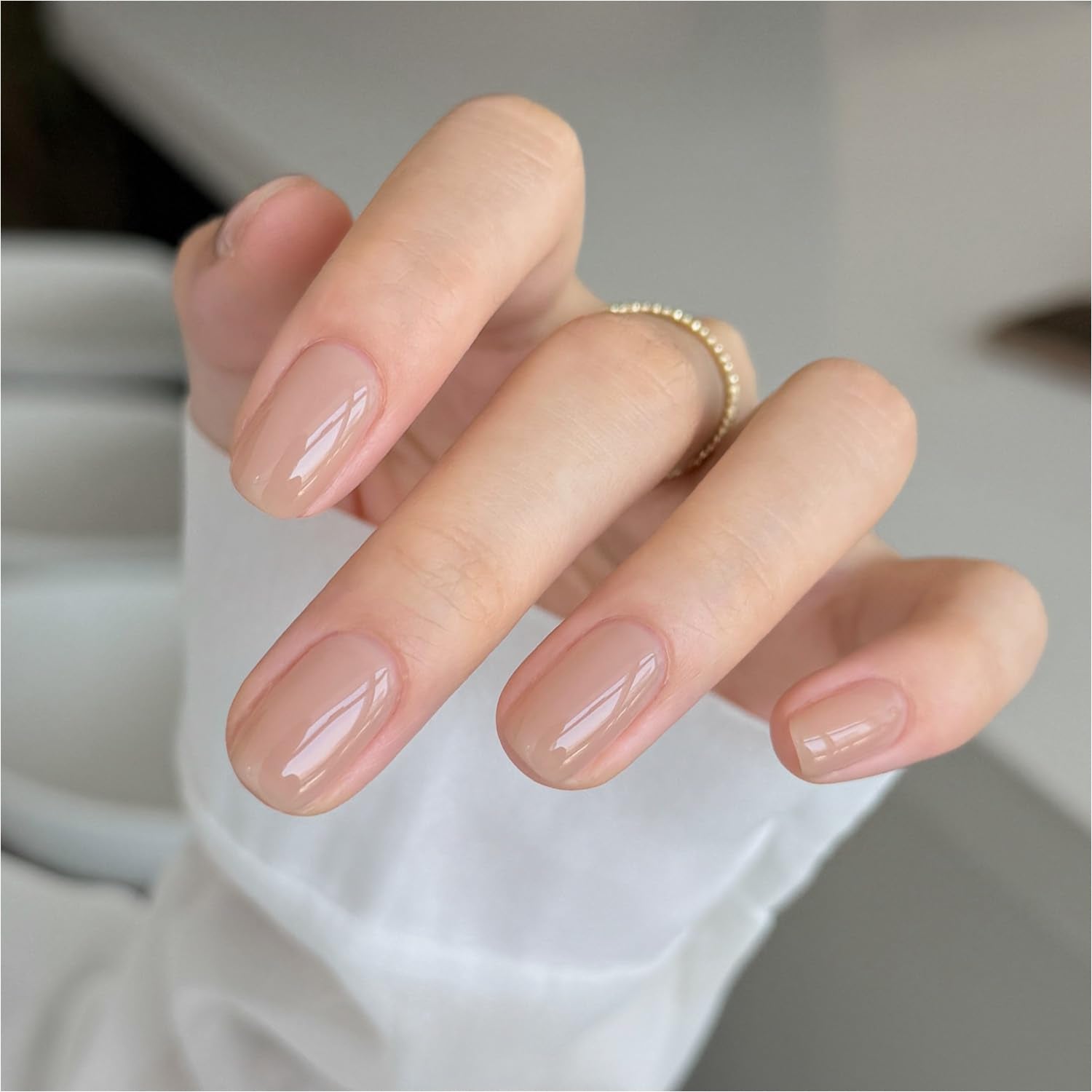 GAOY Sheer Light Pink Gel Nail Polish. 16ml Jelly Milky White Peach Translucent Color 1352 UV Light Cure Gel Polish for Nail Art DIY Manicure and Pedicure at Home : Beauty & Personal Care