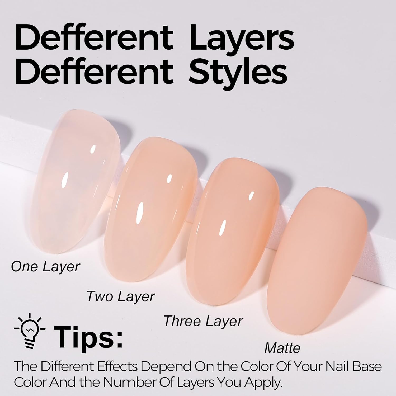 TOMICCA Nude Gel Nail Polish.15ml Light Nude Gel Polish.Soak Off Uv Led Cure Needed .Color Long Lasting Translucent Nail Art Manicure French Salon Diy Design Gifts For Woman : Beauty & Personal Care
