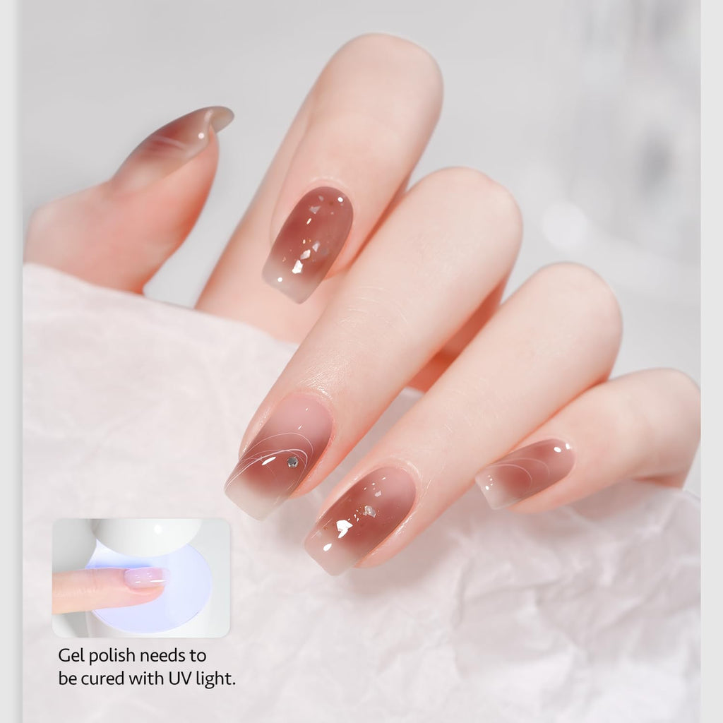 GAOY Nail Blooming Gel. 16ml Clear Blooming Gel Polish. Spreading Effects Soak Off UV Light Cure for Nail Art DIY : Beauty & Personal Care