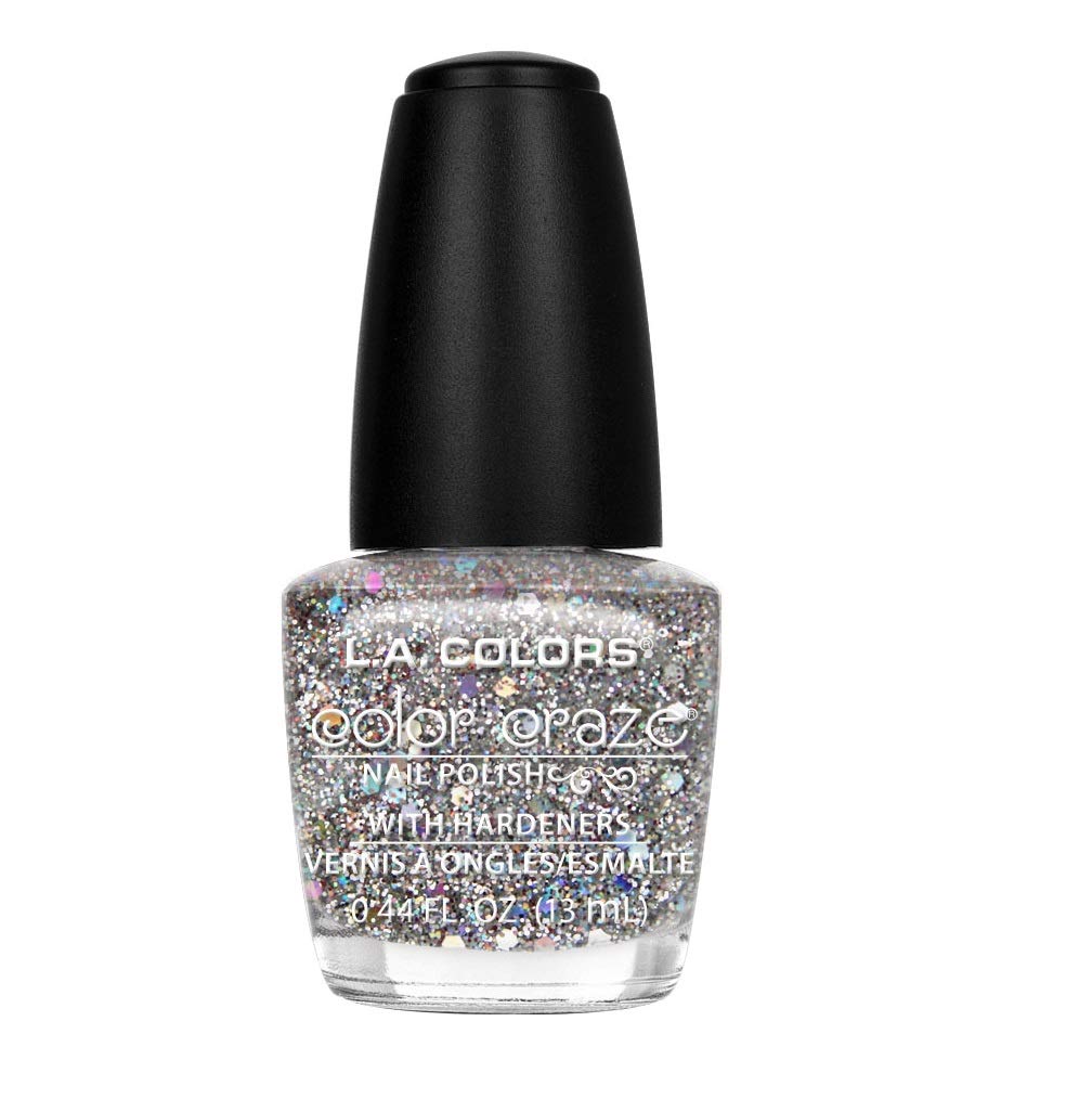 L.A. COLORS Color Craze Nail Polish. Glitter Bomb CNP543 : Beauty & Personal Care