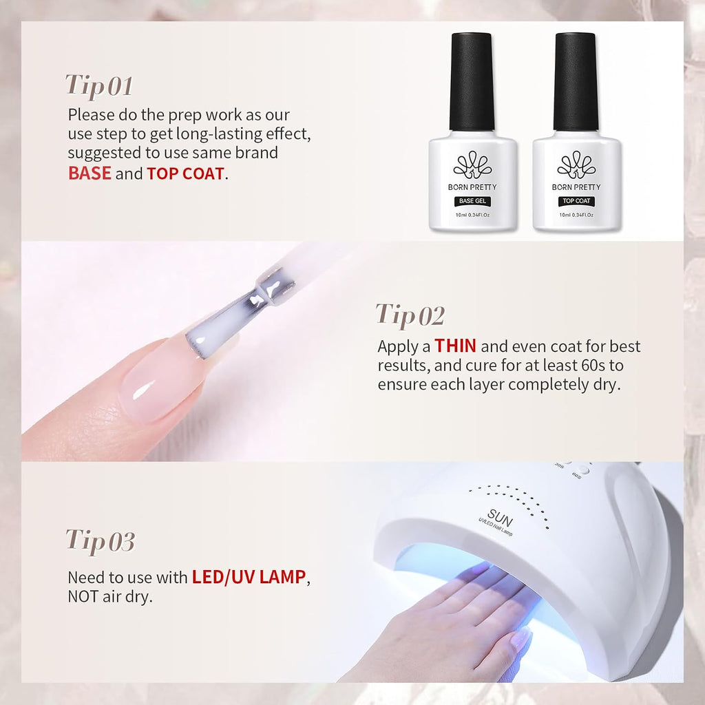Born Pretty Milky White Gel Nail Polish Jelly White Sheer Translucent Neutral Gel Polish Soak Off Nail Art Gel 15ml. 0.54 Fl Oz : Beauty & Personal Care
