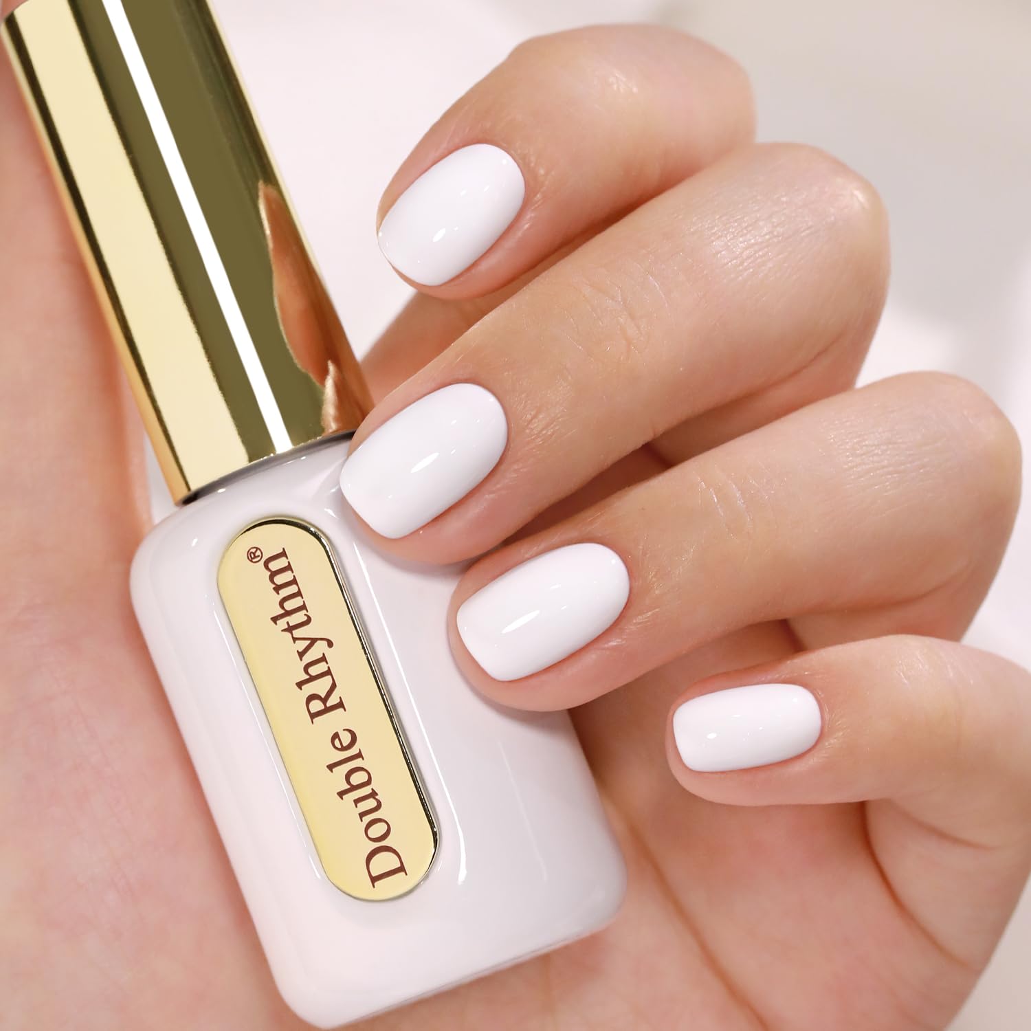 Double Rhythm 0.50 OZ Gel Polish Hema Free Same Color Same Bottle Golden Round Translucent Neutral Natural Milky 15 ML Jelly UV Polish Art DIY at Home (Bright Pink-H1040) : Beauty & Personal Care