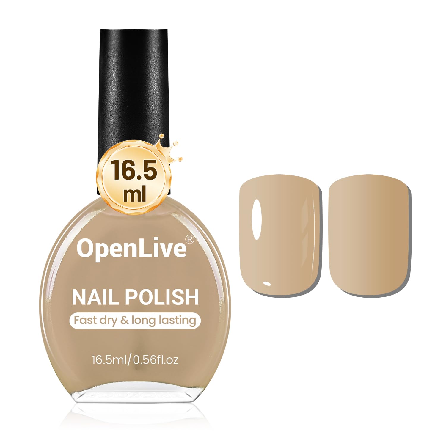 OpenLive 16.5ml Dark Red Nail Polish Large Volume Quick Dry Nail Polish. Long Lasting Shine. Fingernail Toenail Nail Art DIY Home Travel Nail Art Gift : Beauty & Personal Care
