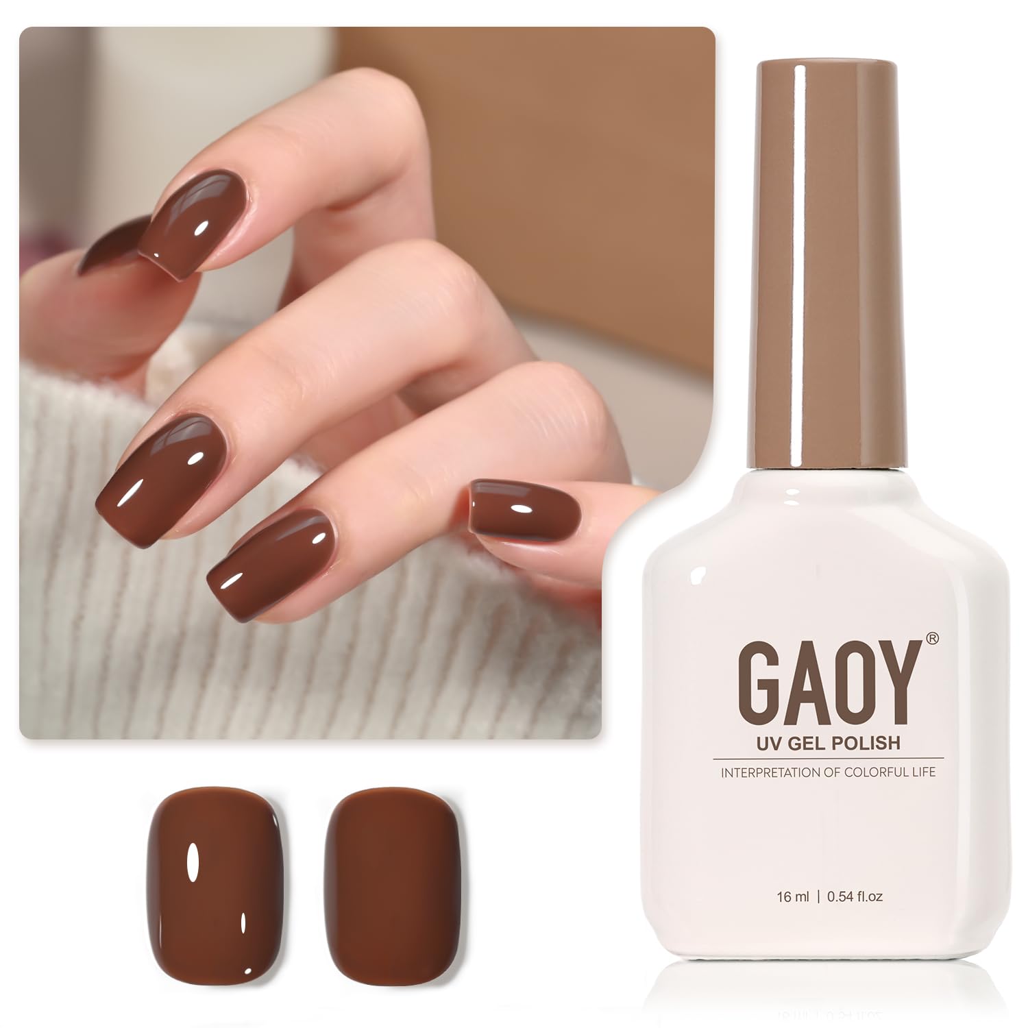 GAOY Sheer Light Pink Gel Nail Polish. 16ml Jelly Milky White Peach Translucent Color 1352 UV Light Cure Gel Polish for Nail Art DIY Manicure and Pedicure at Home : Beauty & Personal Care