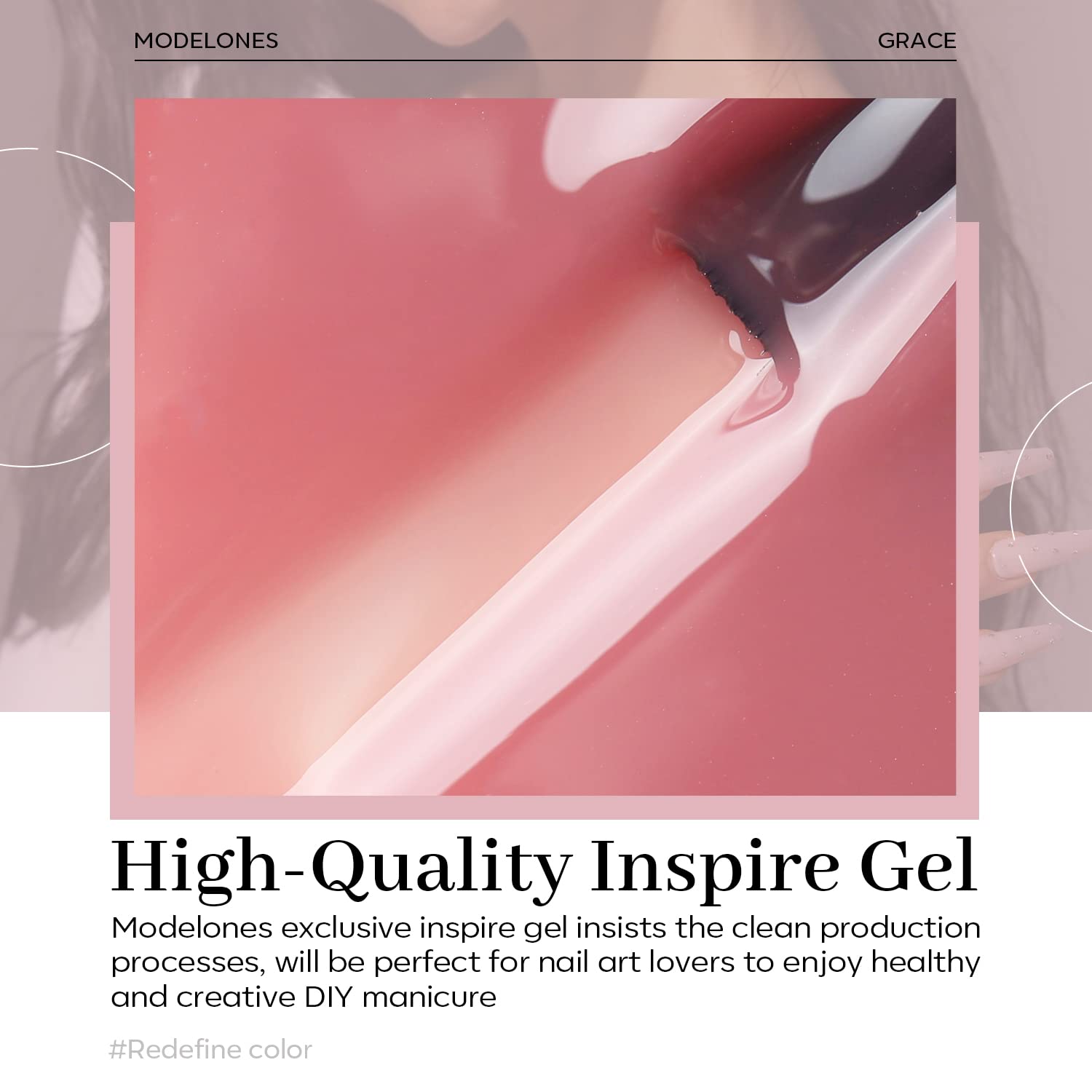 modelones Pink Gel Nail Polish Jelly Nude Pink Gel Polish French Tip Base Colors Translucent Soak Off U V Soap Nails for Nail Art Manicure at Home 15ML : Beauty & Personal Care