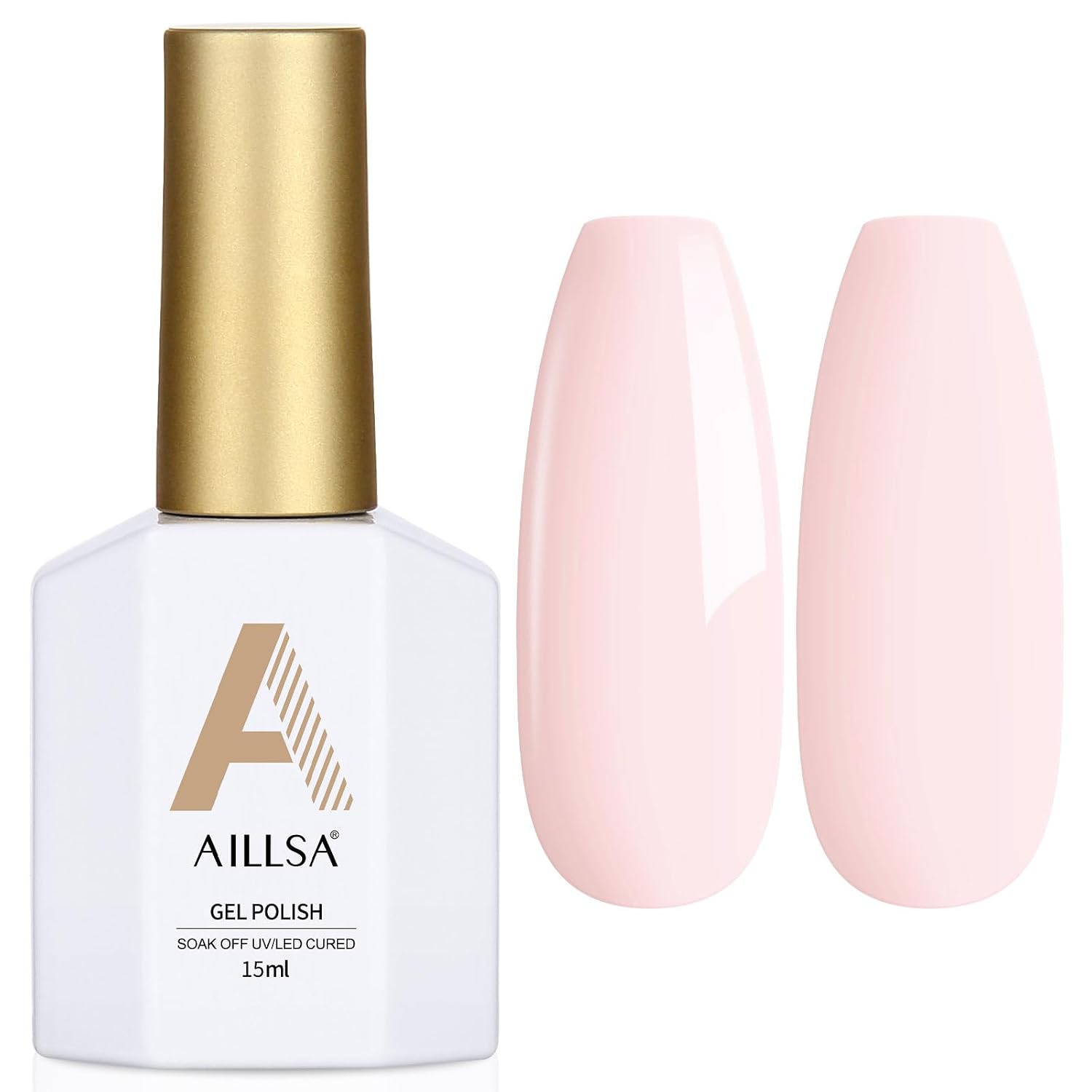 AILLSA Gel Nail Polish Nude Pink Gel Polish Sheer Neutral Color Jelly Gels Nail Polish Natural Translucent Soak Off U V Nails for Nail Art French Manicure at Home 0.51 Fl Oz /GB49 : Beauty & Personal Care