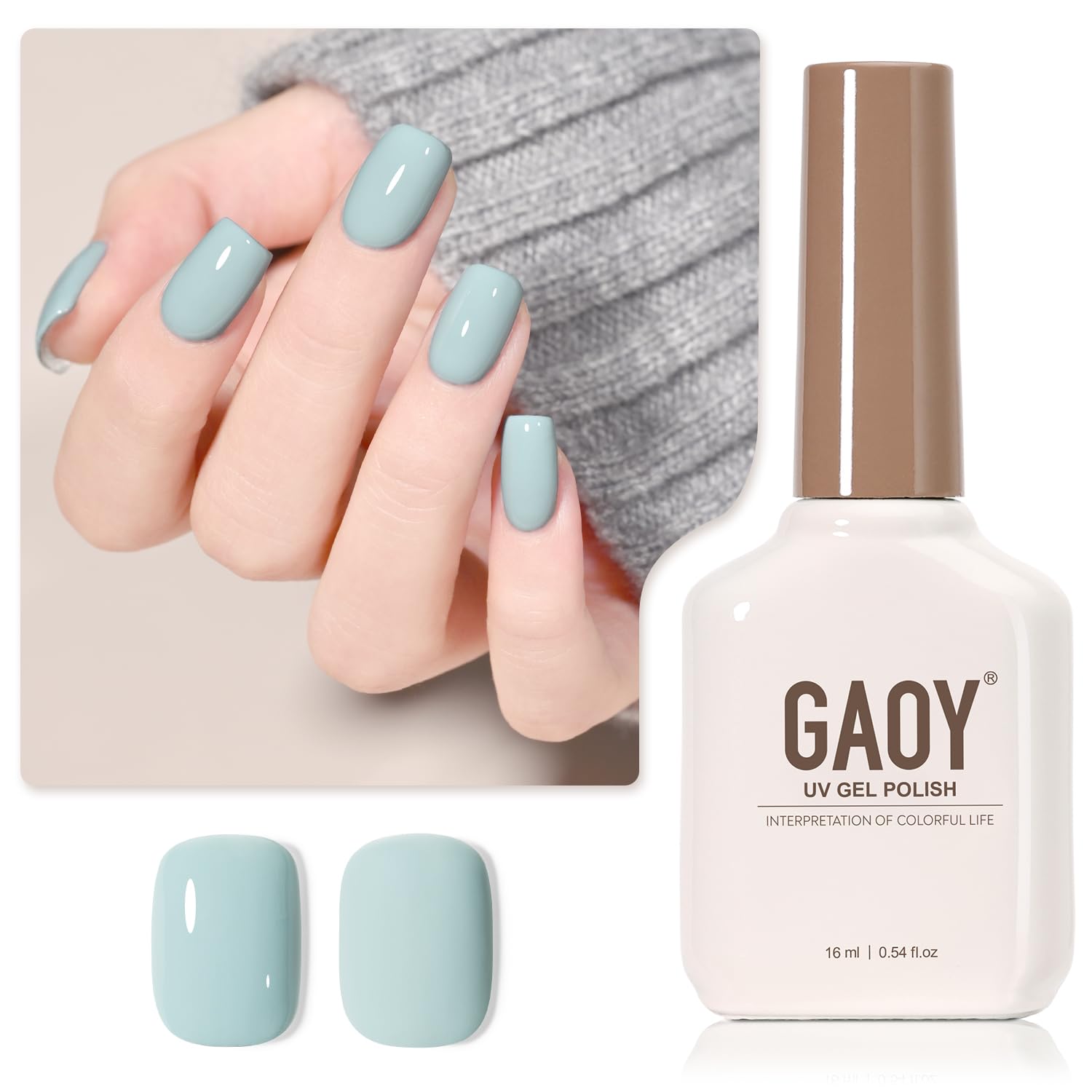 GAOY Sheer Light Pink Gel Nail Polish. 16ml Jelly Milky White Peach Translucent Color 1352 UV Light Cure Gel Polish for Nail Art DIY Manicure and Pedicure at Home : Beauty & Personal Care