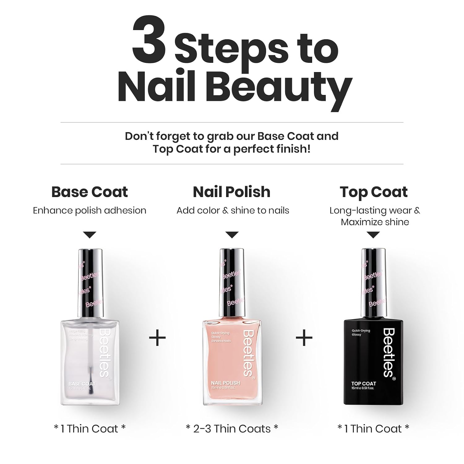 Beetles Nude Nail Polish Set Coconut Mousse 6Pcs. Pink Nail Fast Drying Long Lasting Neutral Brown Red Burgundy Dark Lacquer Glossy for Salon-Quality Results : Beauty & Personal Care