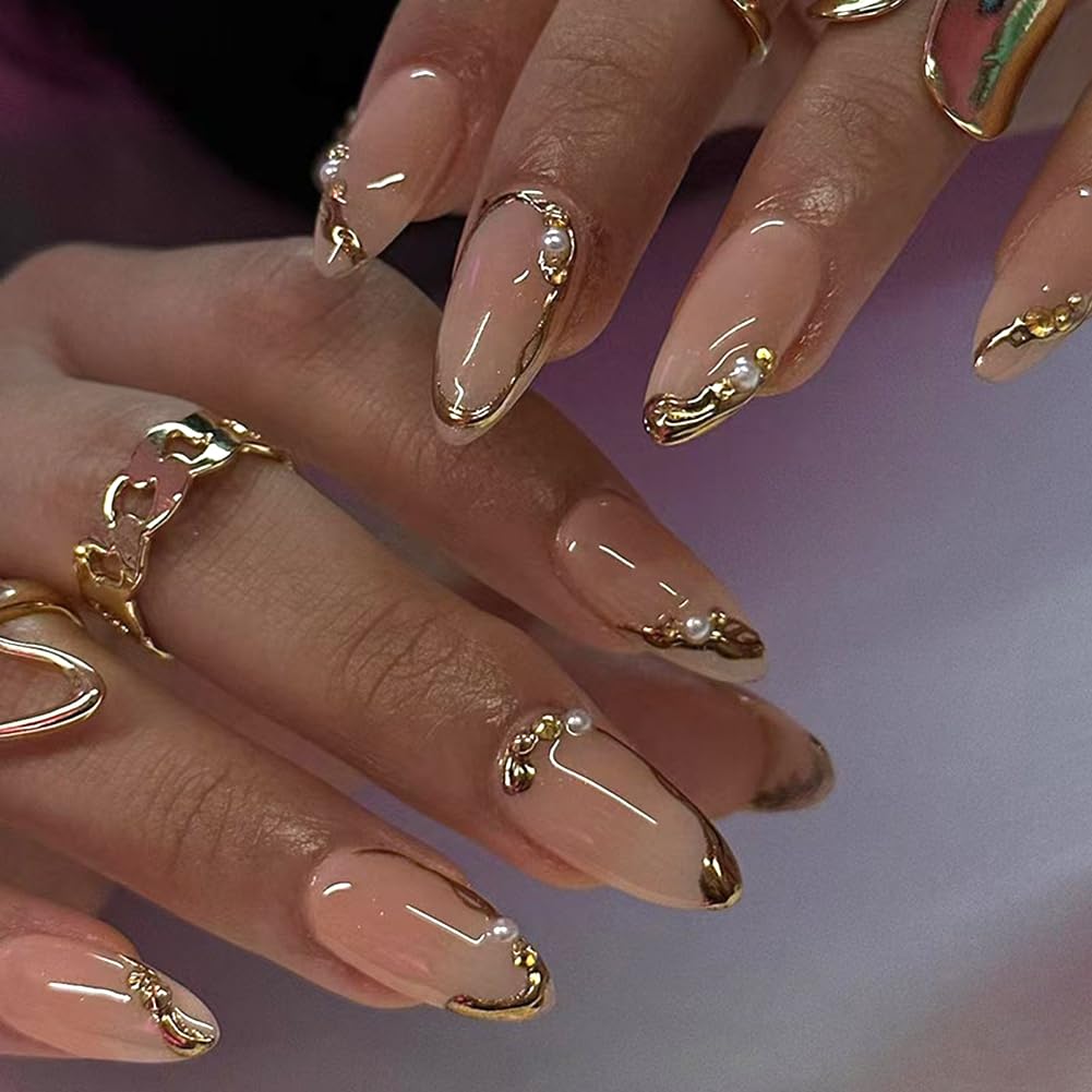 WAFOLOZE Nails Press ons.White Ombre Short Square Press on Nails Fake Nails Glossy Acrylic Artificial Nails Stick on Nails for Women 24Pcs : Beauty & Personal Care