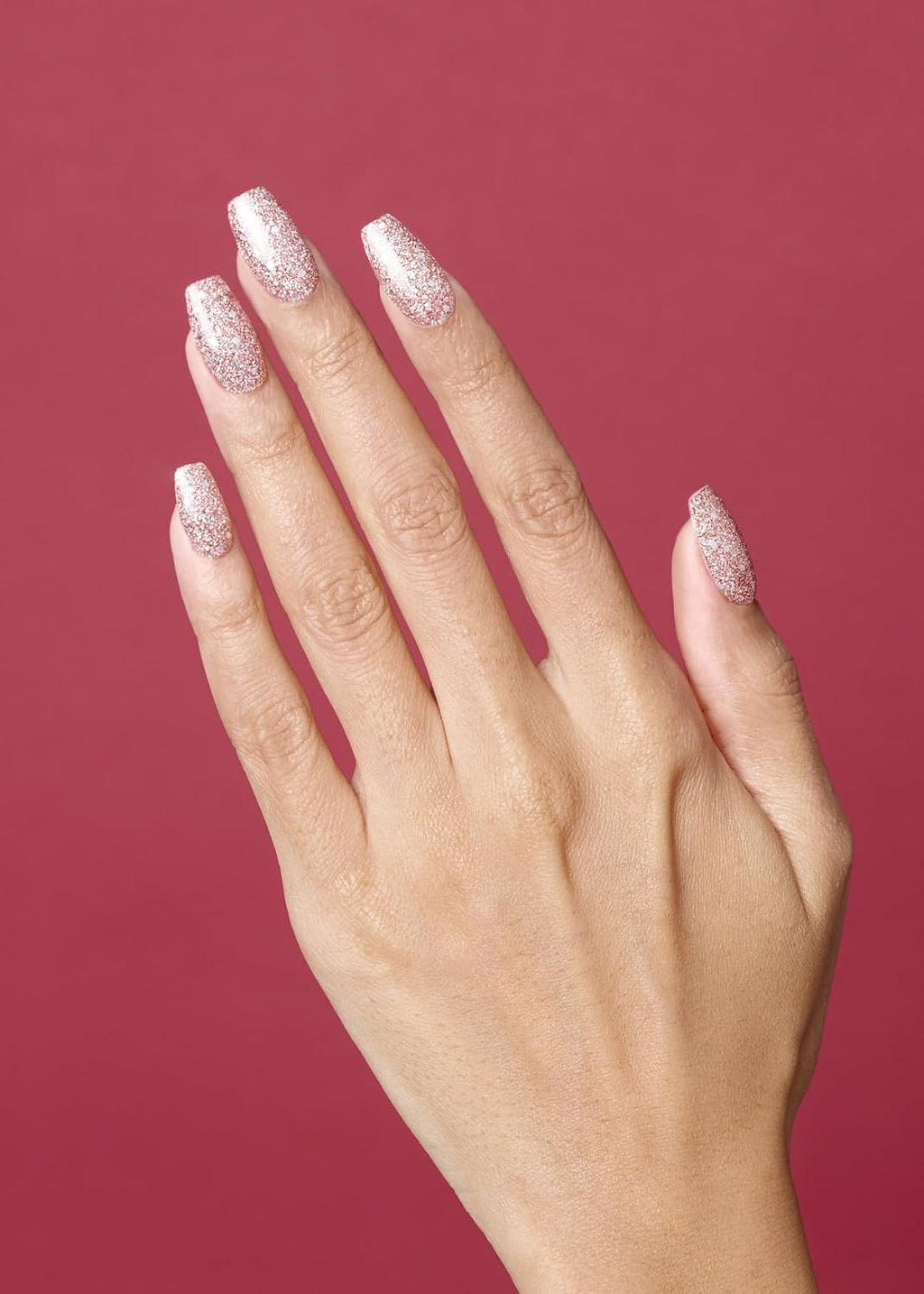 ohora Semi Cured Gel Nail Strips (N Pixie Dust) - Nude. Glitter. Works with Any UV/LED Lamps. Salon-Quality. Long Lasting. Easy to Apply & Remove - Includes 2 Prep Pads. Nail File & Wooden Stick : Beauty & Personal Care