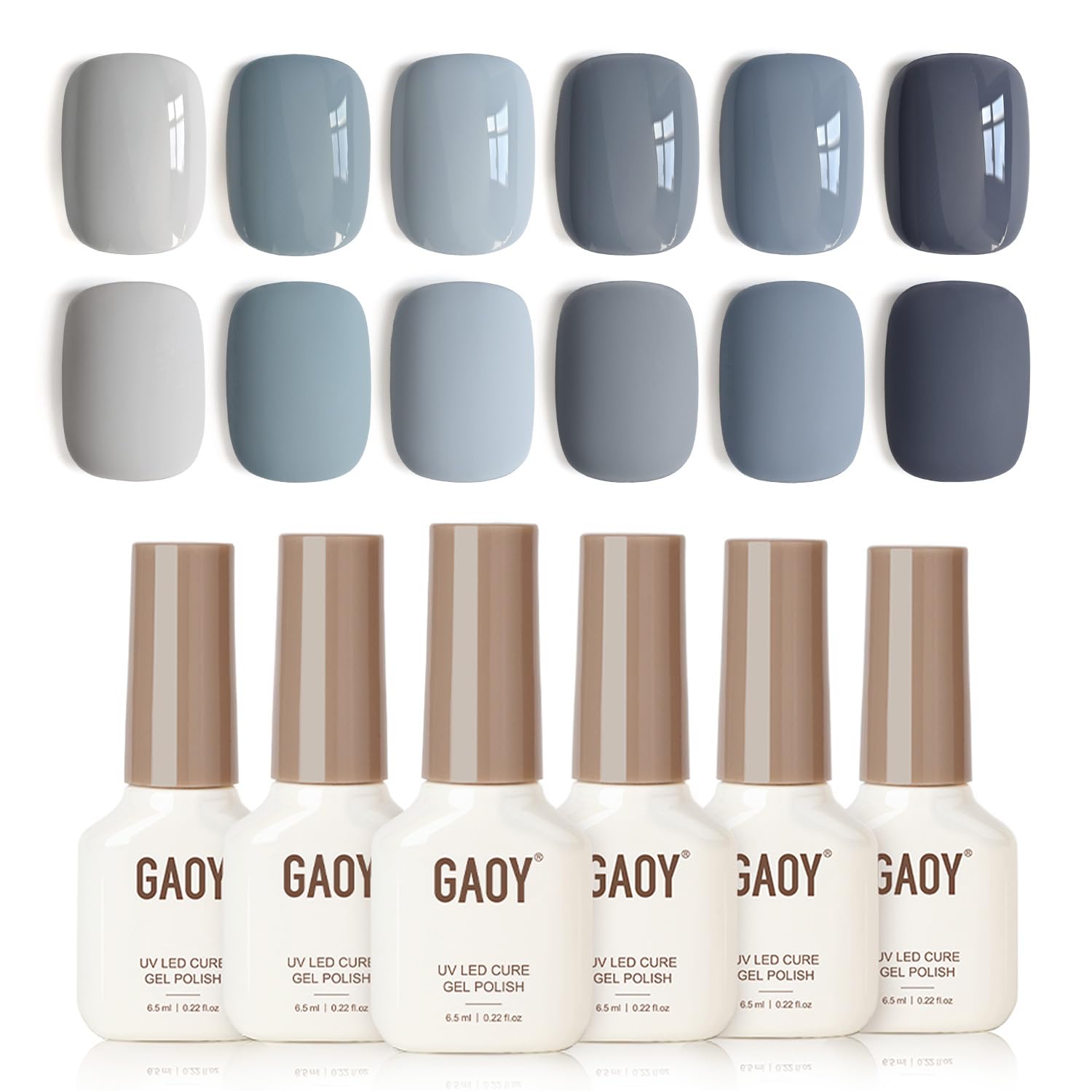 GAOY Rose Garden Jelly Gel Nail Polish of 6 Transparent Nude Red Pink Brown Colors Sheer Gel Polish Kit for Salon Manicure and Nail Art DIY at Home : Beauty & Personal Care
