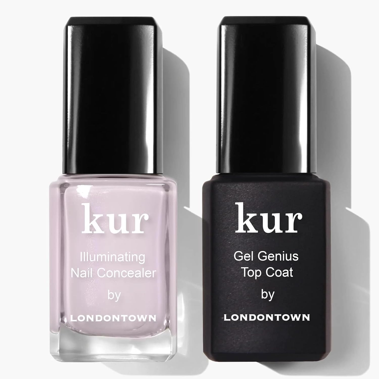 LONDONTOWN kur Pink Nail Conceal & Go Duo Set | Includes Pink Nail Illuminating Concealer and Gel Genius Top Coat. 2 Piece Set : Beauty & Personal Care