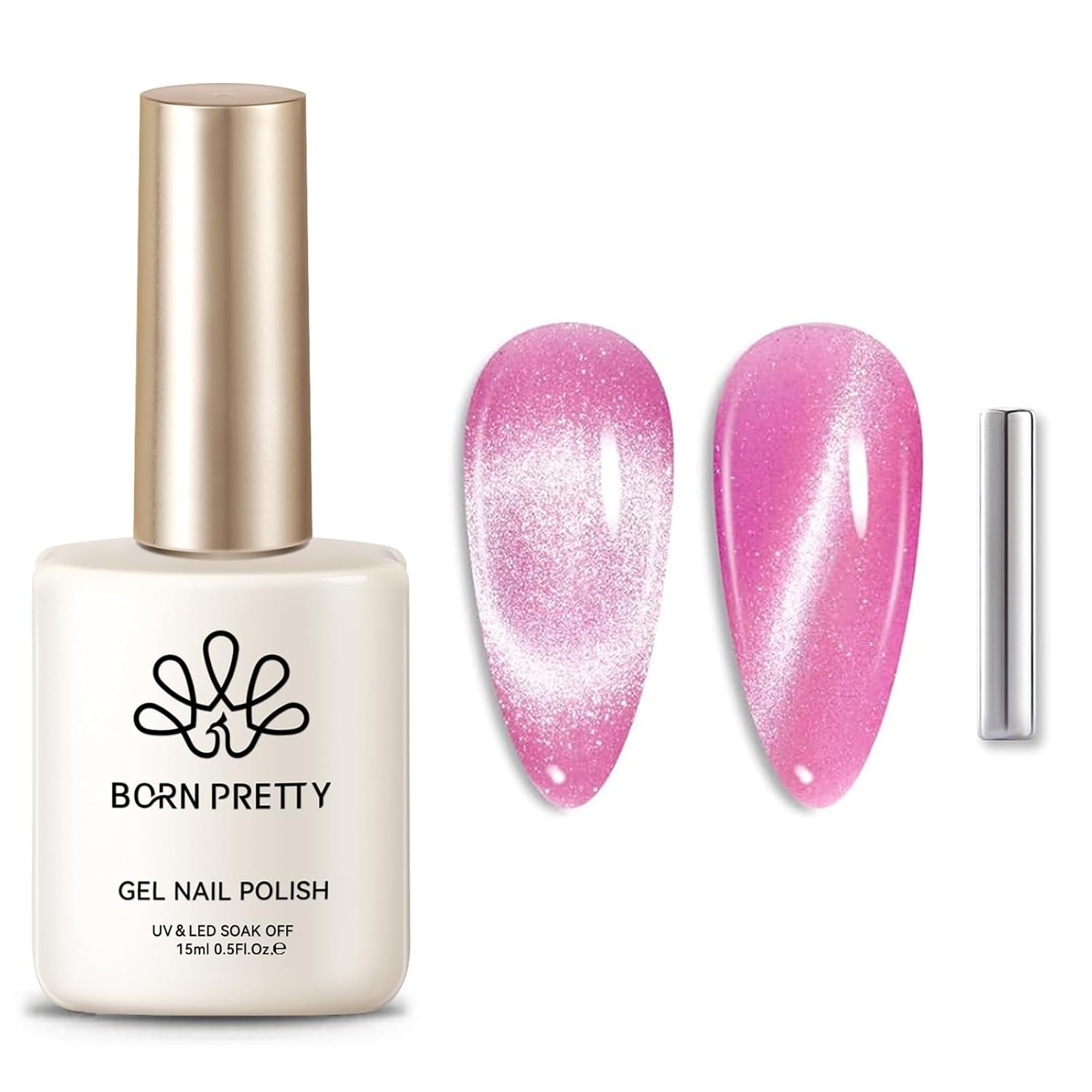 Born Pretty 9D Cat Magnetic Eye Gel Nail Polish Holographic Rainbow Gel Polish Blue Purple Soak Off U V LED Gel Polish Nail Art Design Manicure Salon DIY Home 15ML : Beauty & Personal Care
