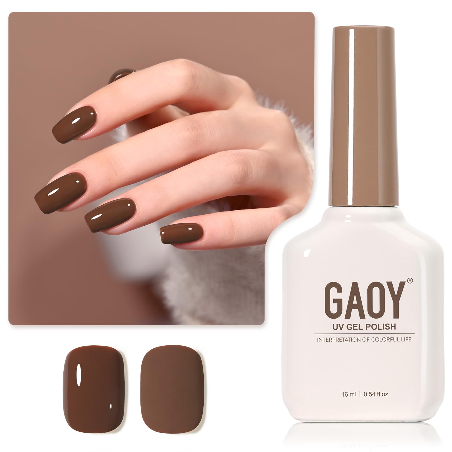 GAOY Sheer Light Pink Gel Nail Polish. 16ml Jelly Milky White Peach Translucent Color 1352 UV Light Cure Gel Polish for Nail Art DIY Manicure and Pedicure at Home : Beauty & Personal Care