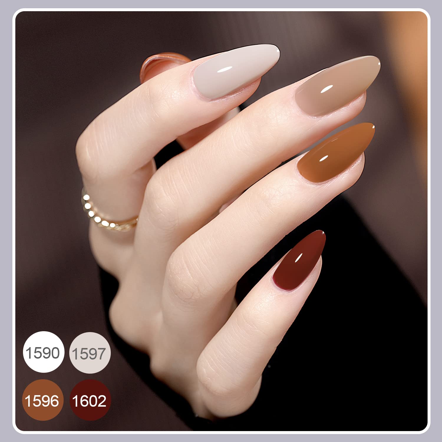 GAOY 42 Pcs Gel Nail Polish Kit. Pink White Red Jelly Nude Colors All Seasons Gel Nail Polish Set with Glossy & Matte Top Coat and Base Coat for DIY Manicure at Home : Beauty & Personal Care