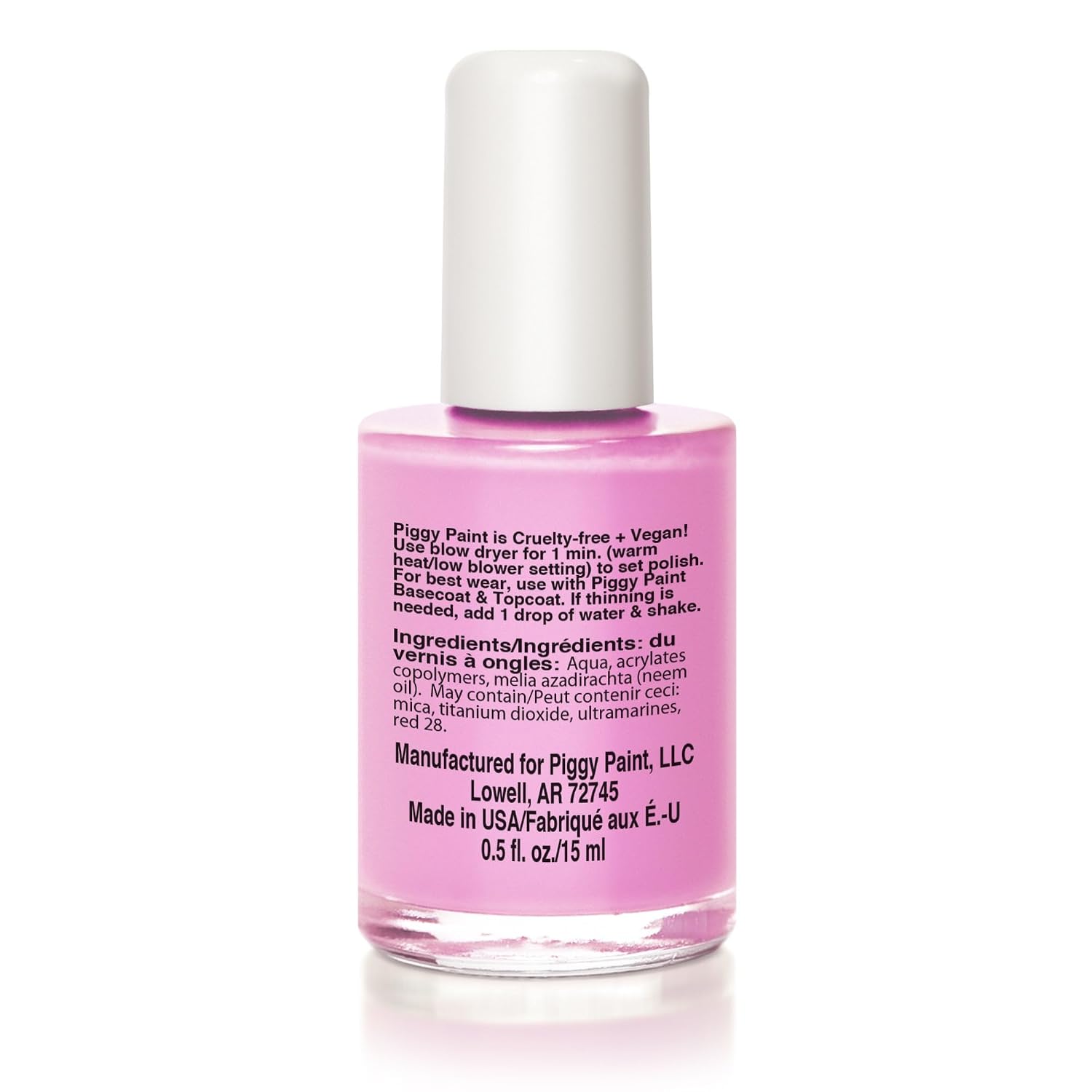 Piggy Paint | 100% Non-Toxic Girls Nail Polish | Safe. Cruelty-free. Vegan. & Low Odor for Kids | PINKie Promise : Beauty & Personal Care