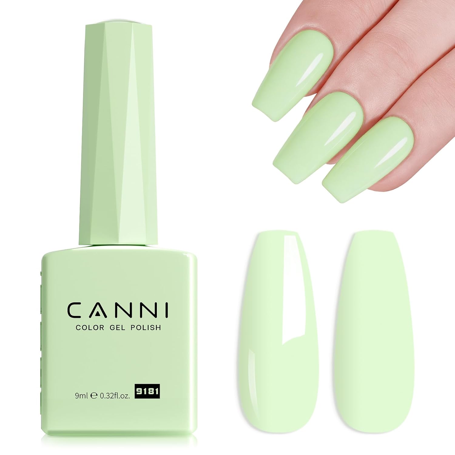 CANNI Light Pink Gel Nail Polish. 1Pcs Baby Pink Gel Polish Soft Pale Color High Gloss Soak Off U V Nail Manicure Salon DIY : Beauty & Personal Care