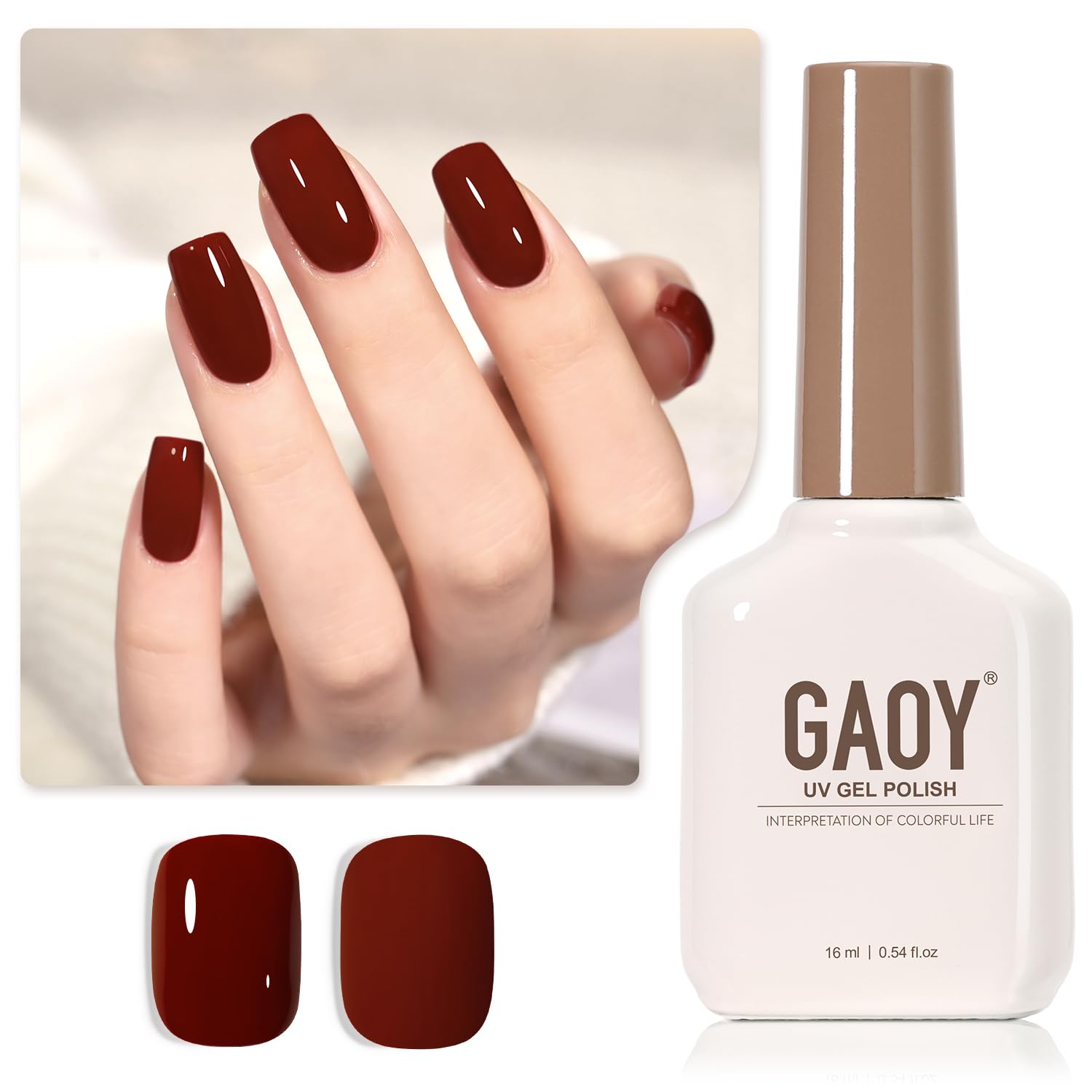 GAOY Sheer Light Pink Gel Nail Polish. 16ml Jelly Milky White Peach Translucent Color 1352 UV Light Cure Gel Polish for Nail Art DIY Manicure and Pedicure at Home : Beauty & Personal Care