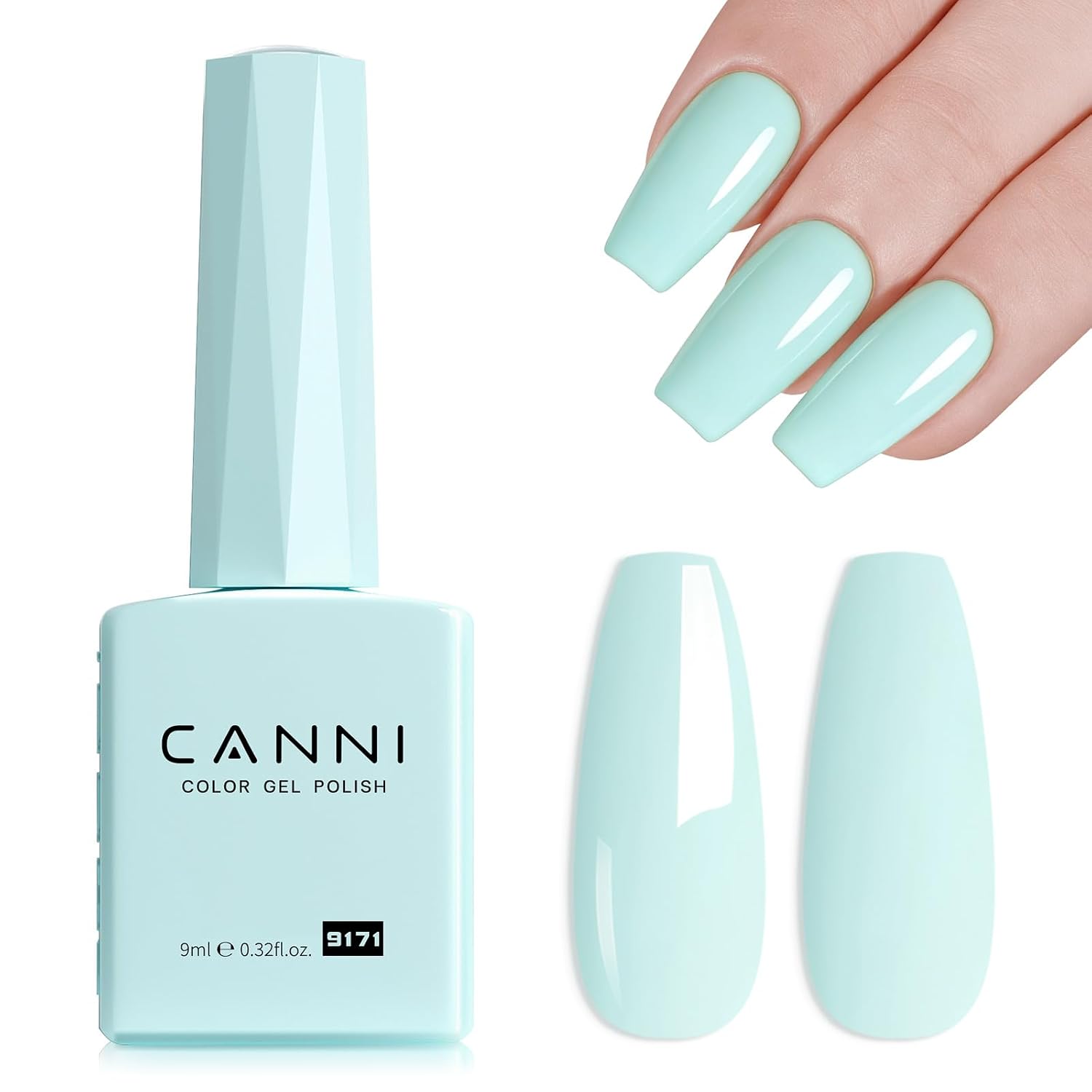 CANNI Light Pink Gel Nail Polish. 1Pcs Baby Pink Gel Polish Soft Pale Color High Gloss Soak Off U V Nail Manicure Salon DIY : Beauty & Personal Care