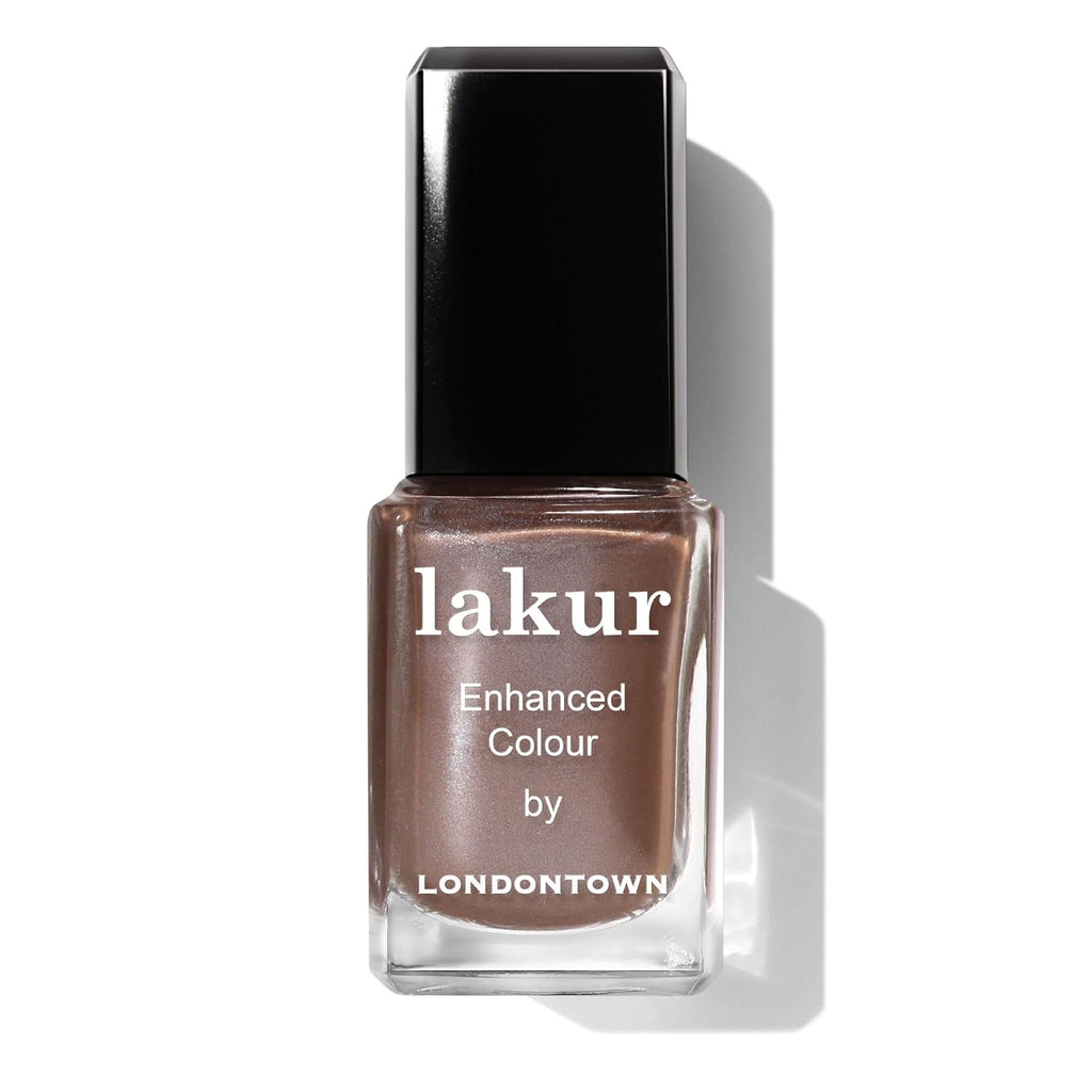 LONDONTOWN Lakur Nail Polish – Nude & Brown Shades. Champagne in Bed. 0.4 Fl Oz. Long-Lasting. Streak-Free. Chip-Resistant | 21+ Free Non-Toxic Vegan Nail Color. Strengthens & Hydrates Nails : Beauty & Personal Care