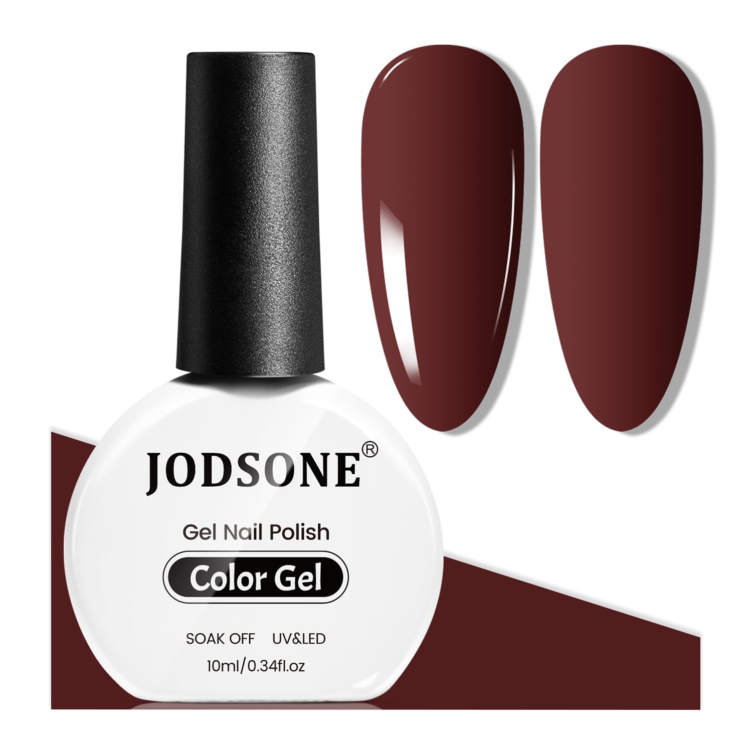 JODSONE 10ml Black Gel Nail Polish Black Gel Polish Soak Off Led Gel Polish Nail Art Manicure Salon Diy Need U V Lamp : Beauty & Personal Care