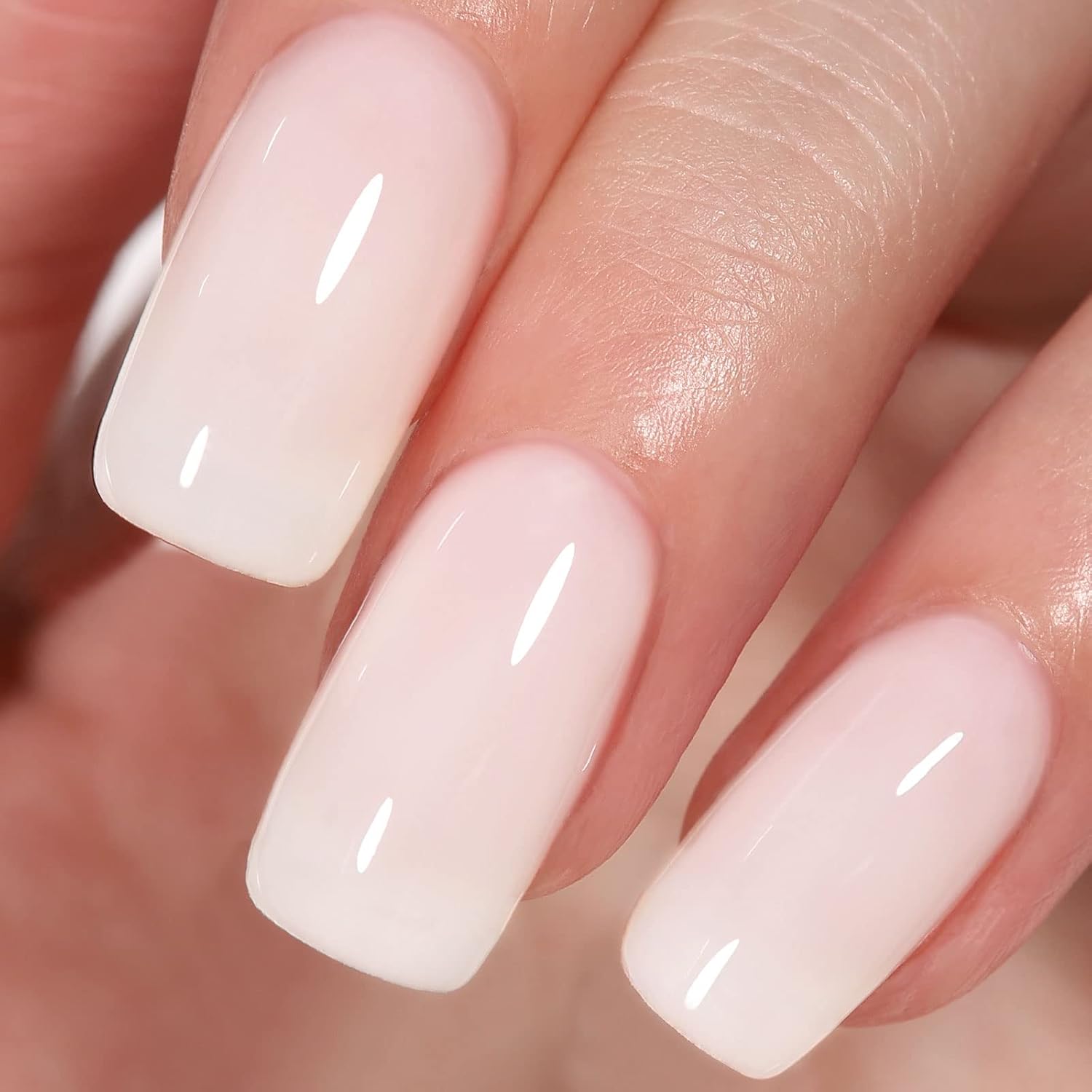 AILLSA Gel Nail Polish Nude Pink Gel Polish Sheer Neutral Color Jelly Gels Nail Polish Natural Translucent Soak Off U V Nails for Nail Art French Manicure at Home 0.51 Fl Oz /GB49 : Beauty & Personal Care