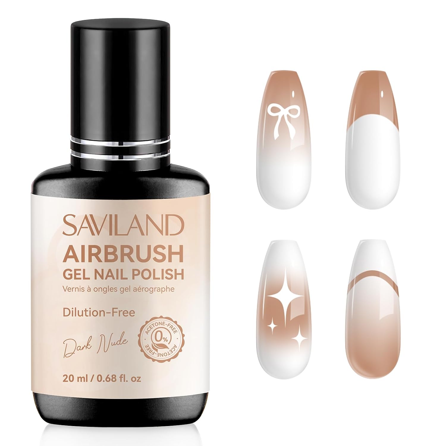 SAVILAND Airbrush Gel Nail Polish Hema-Free: Dilution-Free 12 Vitality Colors Airbrush for Nails Set Non-Acetone with Fine Mist Nail for Spray French & Ombre Nail Polish Nail Art Design Salon Kit : Beauty & Personal Care