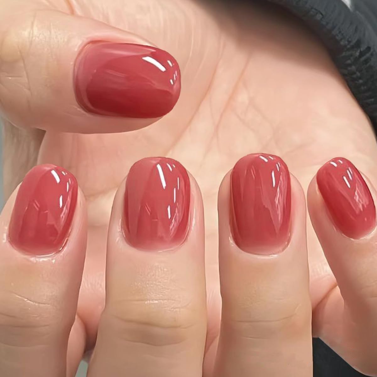 GLAMERMAID Nude Pink Short Press on Nails. Natural Extra Short Squoval Glue on Nails for Women. Coral Pink Square Jelly Soft Gel Fake Nails. Round Reusable Acrylic False Nails Manicure Kit for Women : Beauty & Personal Care