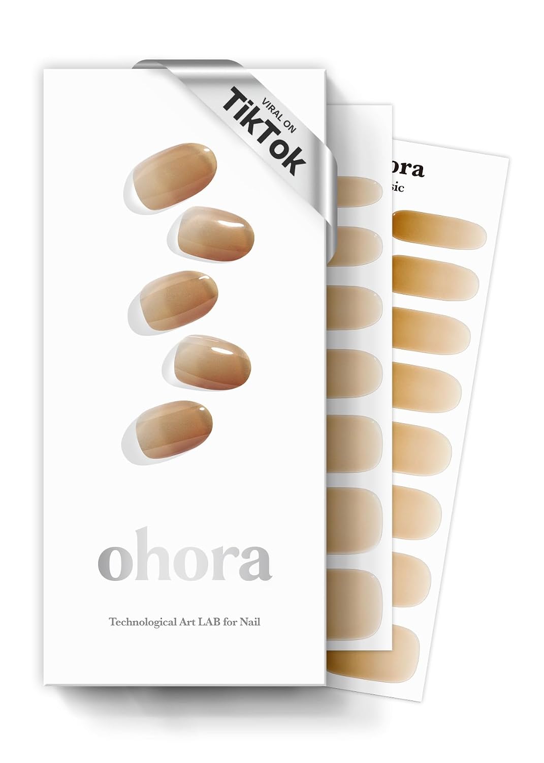 ohora Semi Cured Gel Nail Strips (N Cream Window) - Green. Solid. Works with Any UV/LED Lamps. Salon-Quality. Long Lasting. Easy to Apply & Remove - Includes 2 Prep Pads. Nail File & Wooden Stick : Beauty & Personal Care