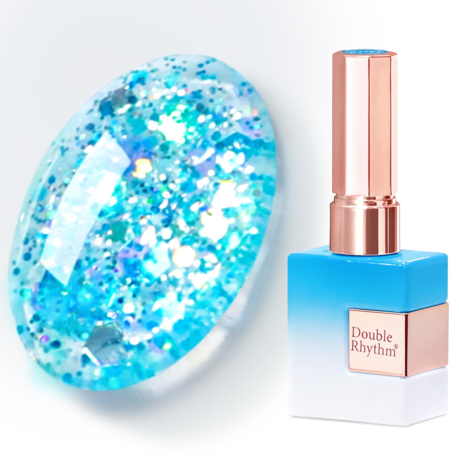 Double Rhythm 0.5Oz Glitter Gel Polish Shimmer Reflective Color for Nail Art Salon DIY Soak Off 15ml Nail Lamp Gel Polish at Home (Pink-B1161) : Beauty & Personal Care