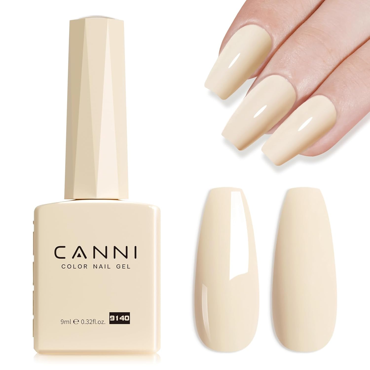 CANNI Light Pink Gel Nail Polish. 1Pcs Baby Pink Gel Polish Soft Pale Color High Gloss Soak Off U V Nail Manicure Salon DIY : Beauty & Personal Care