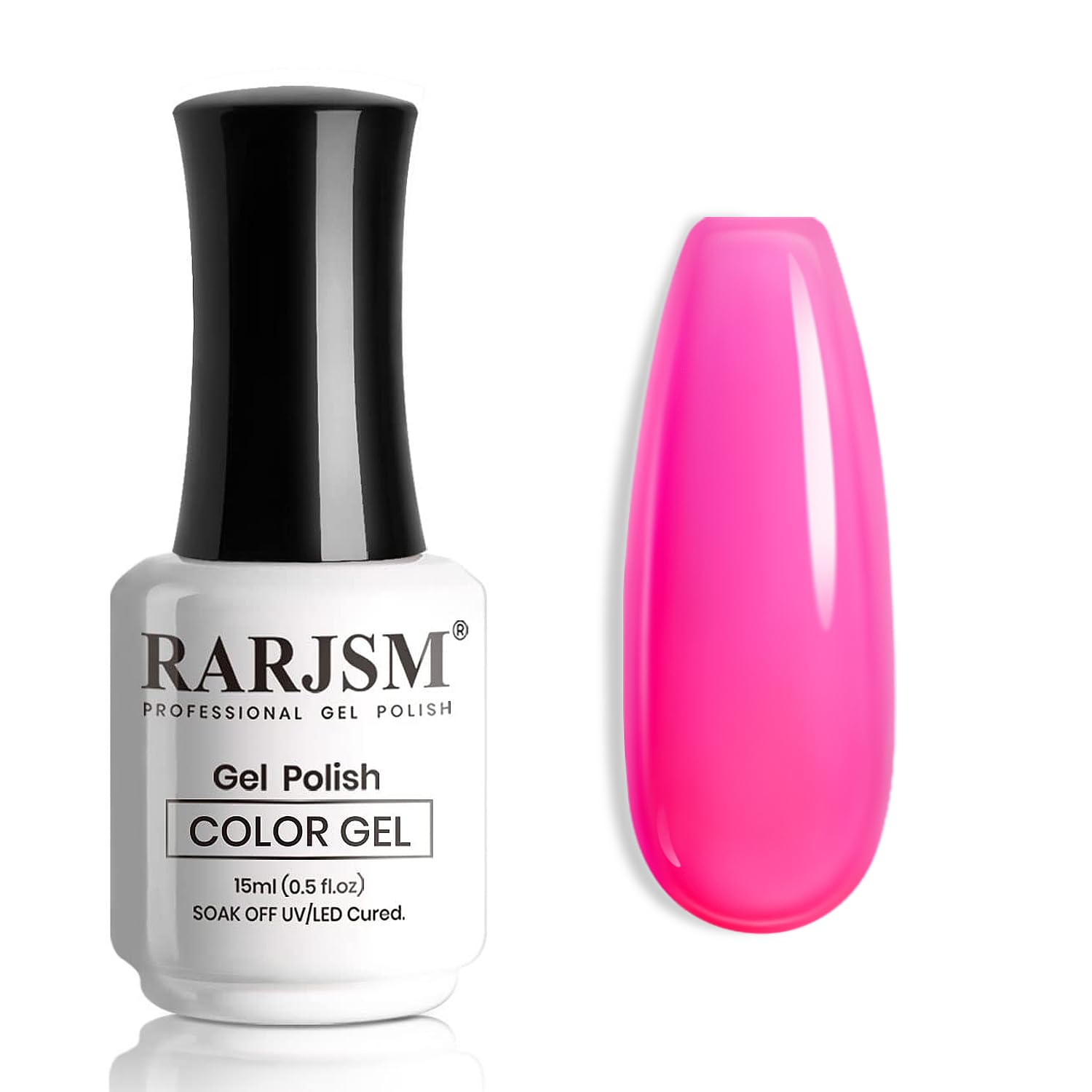 RARJSM Nude Gel Polish Sheer Rose Pink Gel Nail Polish Clear Pink French Manicure Nude Pink Jelly Nail GelPolish Varnish Curing Requires 1pcs 15ml LED UV Gel Soak Off for Home Salon Nail Art DIY : Beauty & Personal Care