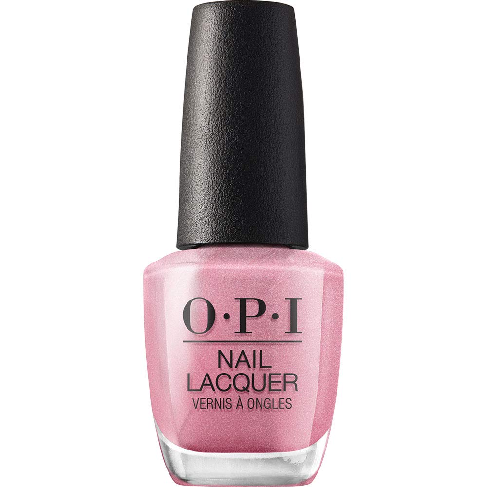 OPI Nail Lacquer Strawberry Margarita | Opaque Bright Pink Crème Chip Resistant Nail Polish | Fast Drying. Streak Free