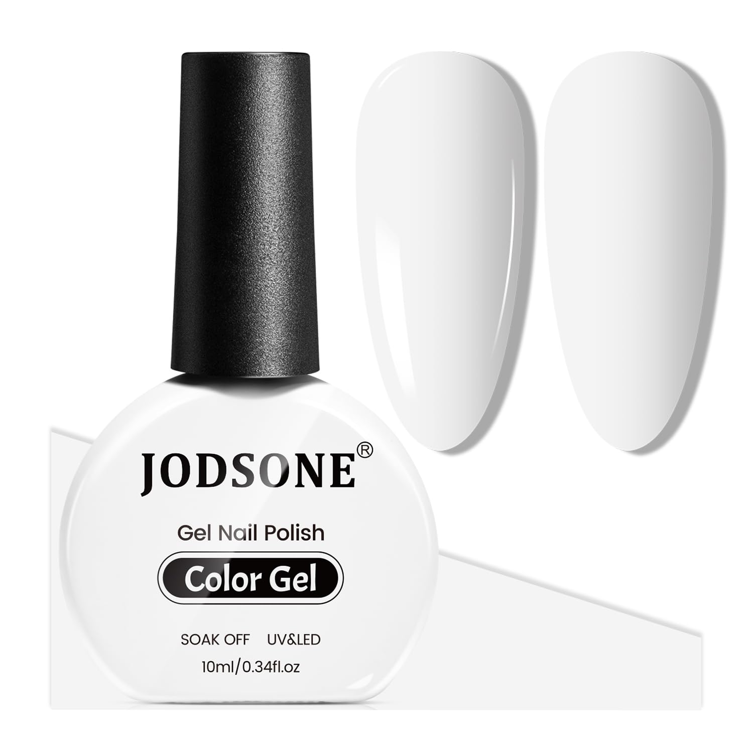 JODSONE 10ml Black Gel Nail Polish Black Gel Polish Soak Off Led Gel Polish Nail Art Manicure Salon Diy Need U V Lamp : Beauty & Personal Care