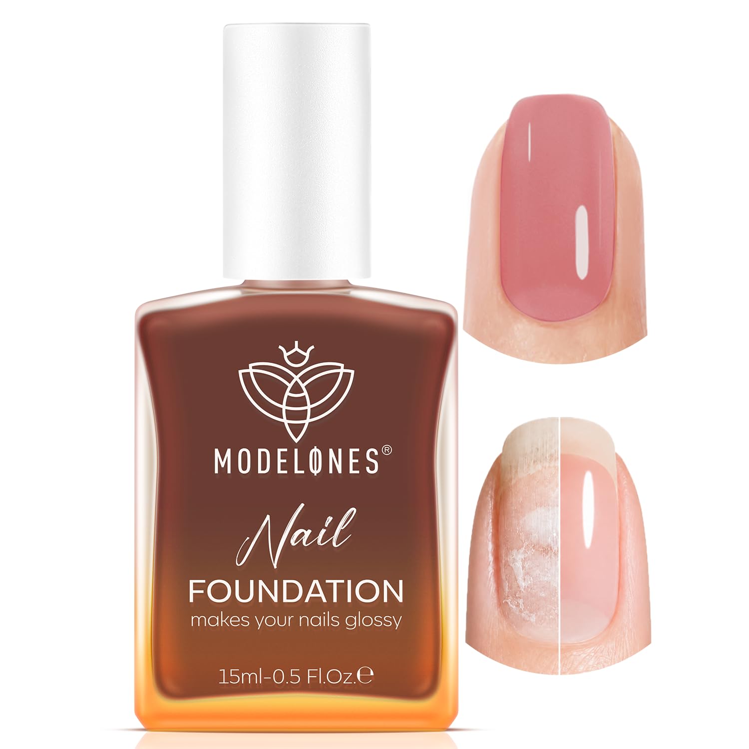 modelones Nail Strengthener. Milky White Nail Polish Nail Repair for Damaged Nails Hardener Quick Dry Nail Growth Natural Nail Concealer Foundation Strengthening Nails & Toenails Women Manicurist : Beauty & Personal Care