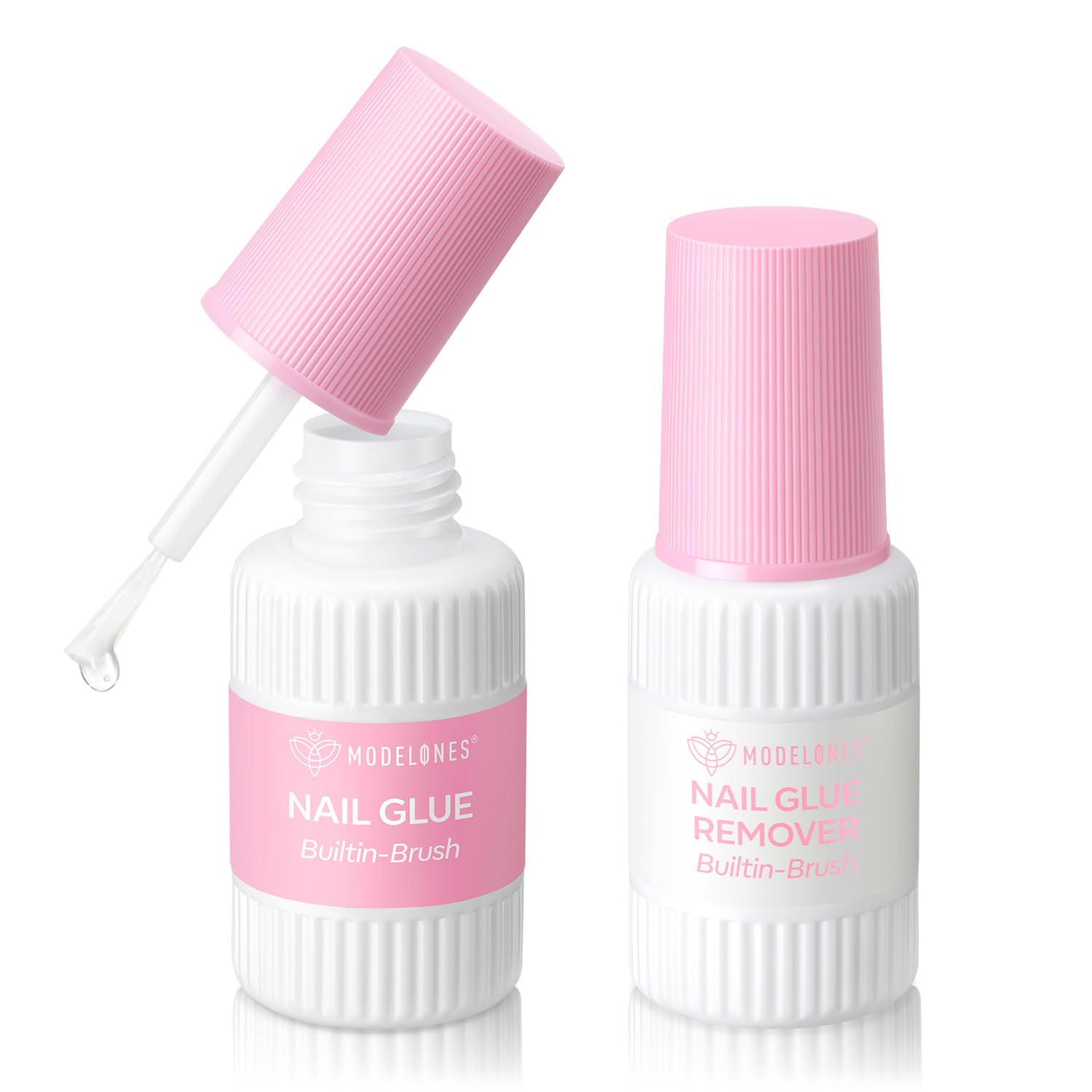 Modelones Press on Nails Short. Oval Spring Fake Nails. Reusable Nail Kit with Nail Glue Adhesive Tabs Mini Nail File. Nails Press Ons 32Pcs 16Sizes. Women Girl Gift. Pink Ombre : Beauty & Personal Care