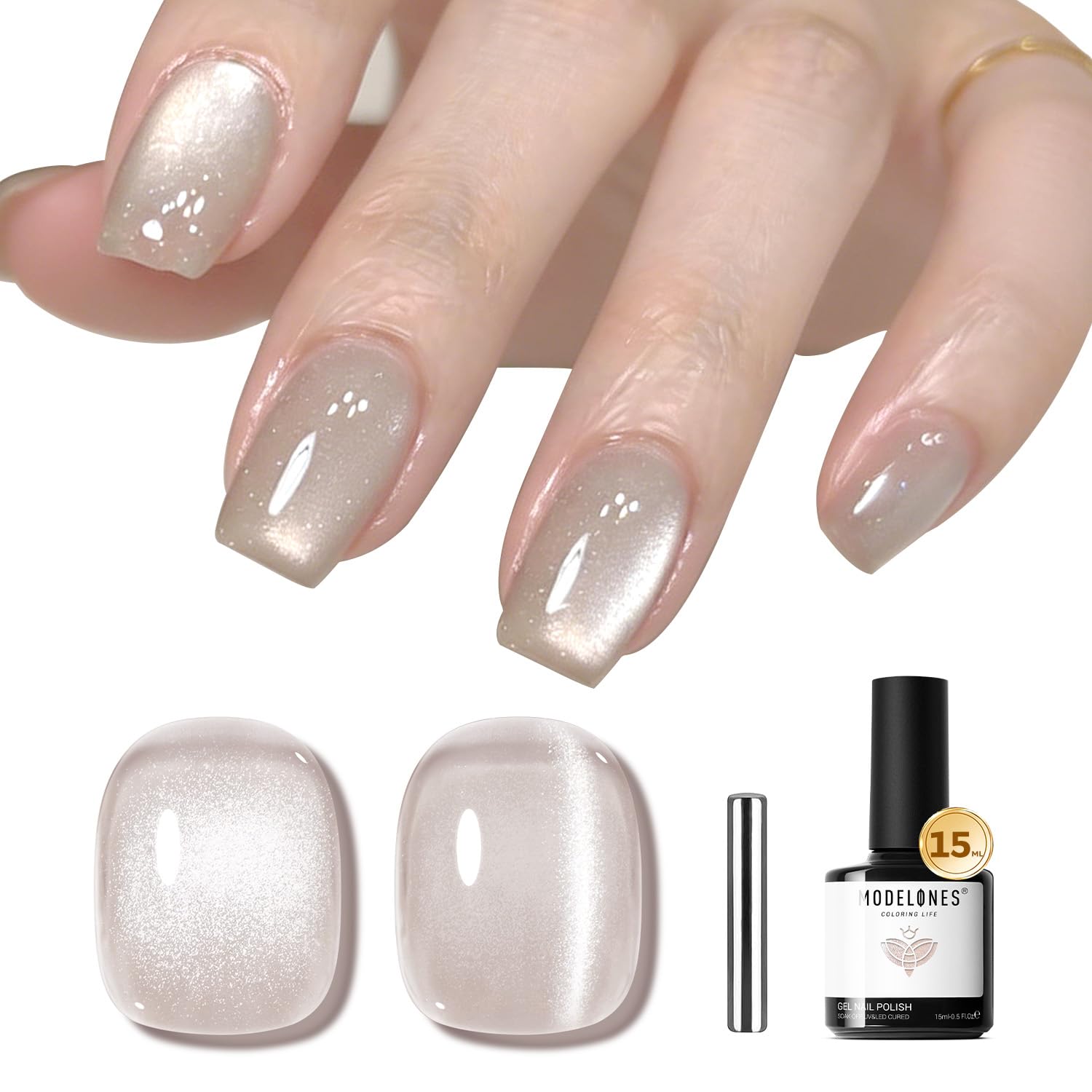 modelones Pink Gel Nail Polish Jelly Nude Pink Gel Polish French Tip Base Colors Translucent Soak Off U V Soap Nails for Nail Art Manicure at Home 15ML : Beauty & Personal Care