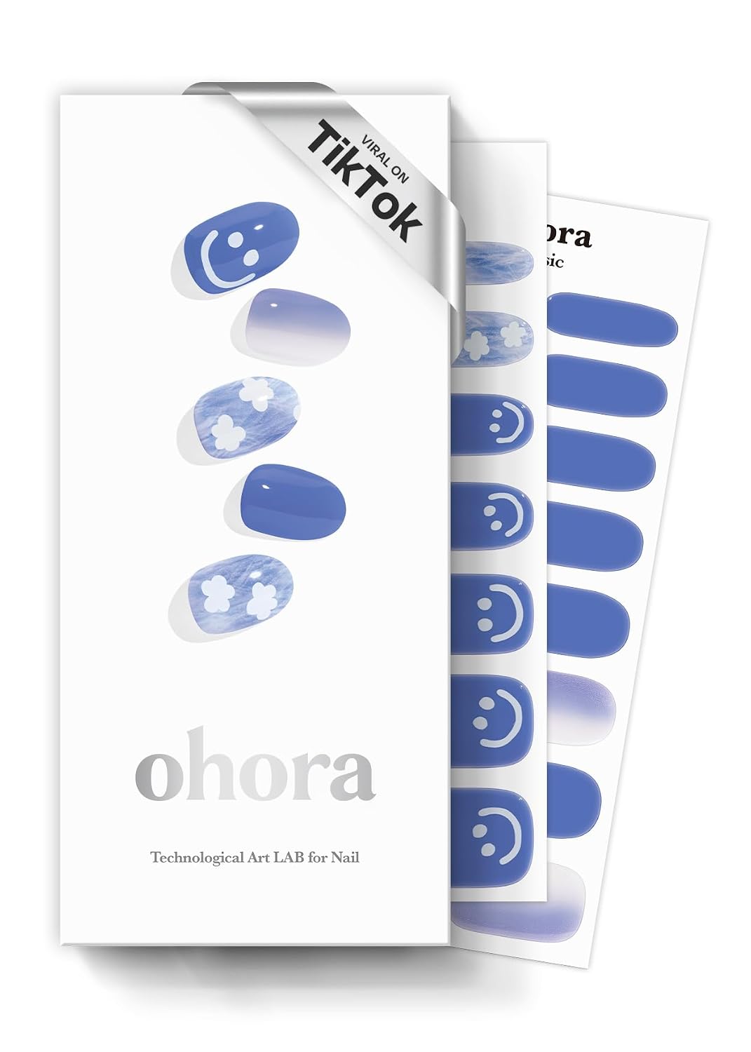 ohora Semi Cured Gel Nail Strips (N Cream Light) - Nude. Solid. Works with Any UV/LED Lamps. Salon-Quality. Long Lasting. Easy to Apply & Remove - Includes 2 Prep Pads. Nail File & Wooden Stick : Beauty & Personal Care