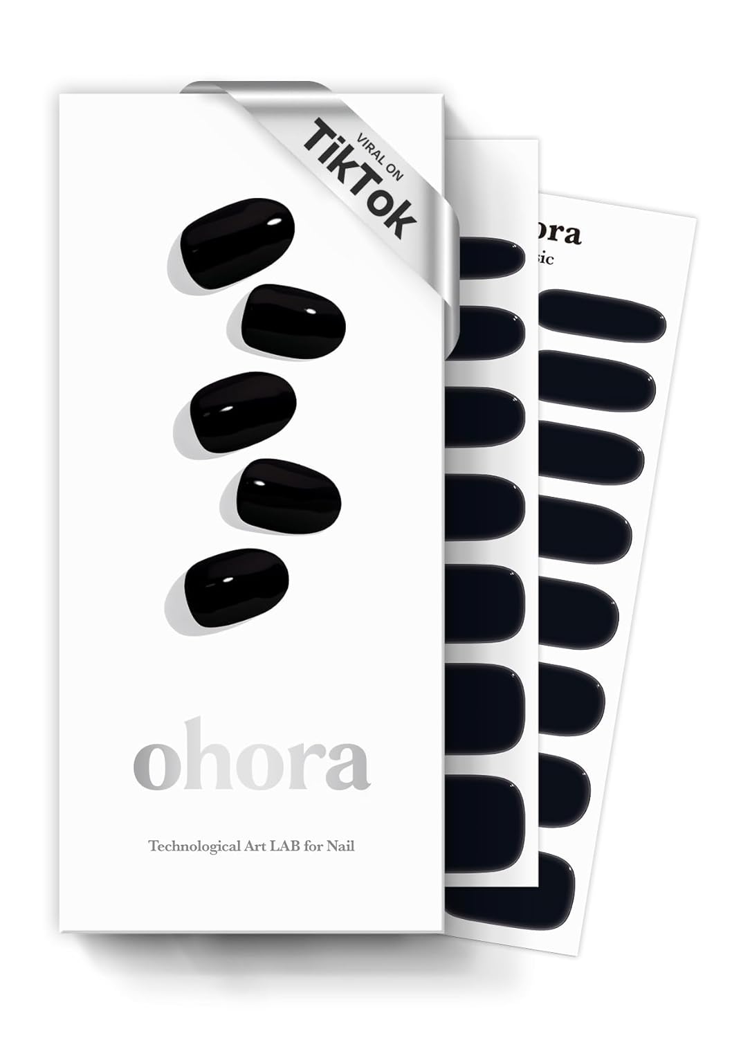 ohora Semi Cured Gel Nail Strips (N Cream Light) - Nude. Solid. Works with Any UV/LED Lamps. Salon-Quality. Long Lasting. Easy to Apply & Remove - Includes 2 Prep Pads. Nail File & Wooden Stick : Beauty & Personal Care