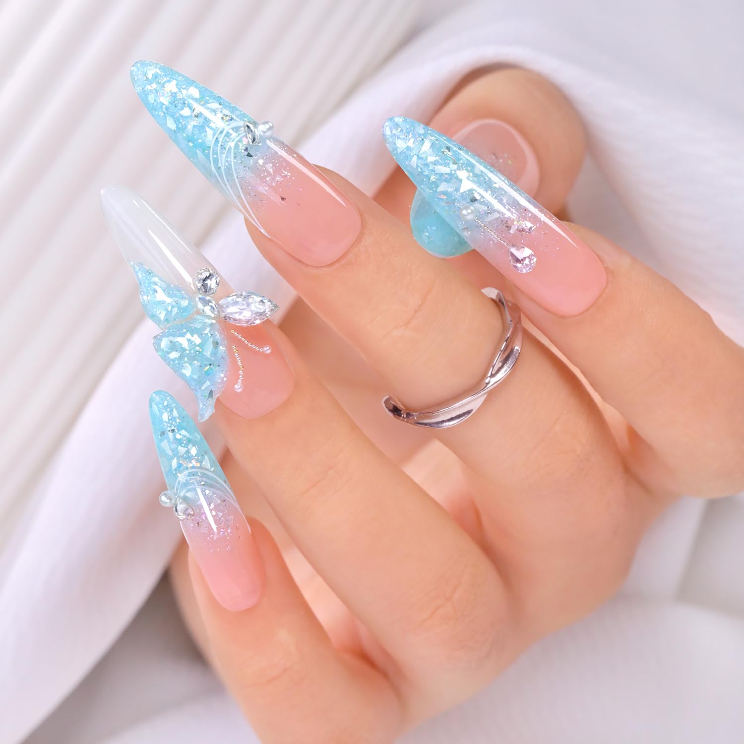 Double Rhythm 0.5Oz Glitter Gel Polish Shimmer Reflective Color for Nail Art Salon DIY Soak Off 15ml Nail Lamp Gel Polish at Home (Pink-B1161) : Beauty & Personal Care