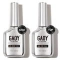 GAOY 16ml 2 Pcs Glassy Gel Top Coat and Base Coat Set.No Wipe Foundation Combination for UV Light Cure Nail Polish : Beauty & Personal Care