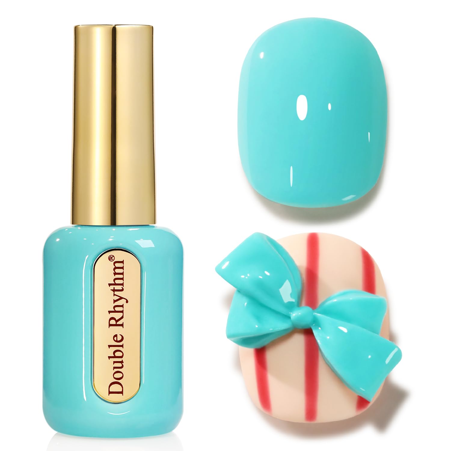 Double Rhythm 0.50 OZ Gel Polish Hema Free Same Color Same Bottle Golden Round Translucent Neutral Natural Milky 15 ML Jelly UV Polish Art DIY at Home (Bright Pink-H1040) : Beauty & Personal Care
