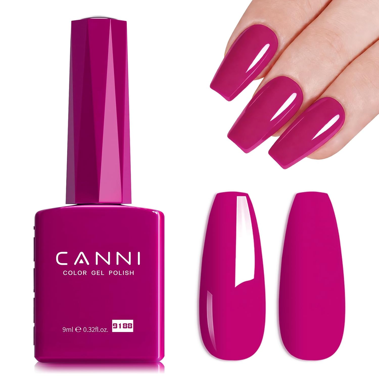 CANNI Light Pink Gel Nail Polish. 1Pcs Baby Pink Gel Polish Soft Pale Color High Gloss Soak Off U V Nail Manicure Salon DIY : Beauty & Personal Care