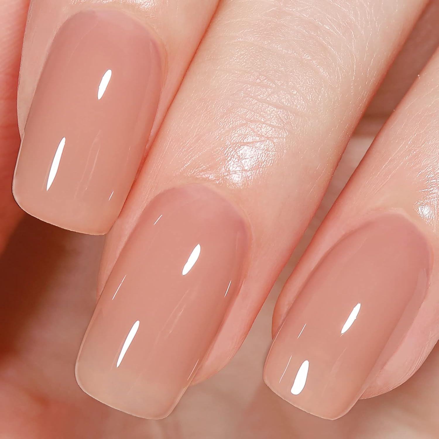 AILLSA Gel Nail Polish Nude Pink Gel Polish Sheer Neutral Color Jelly Gels Nail Polish Natural Translucent Soak Off U V Nails for Nail Art French Manicure at Home 0.51 Fl Oz /GB49 : Beauty & Personal Care