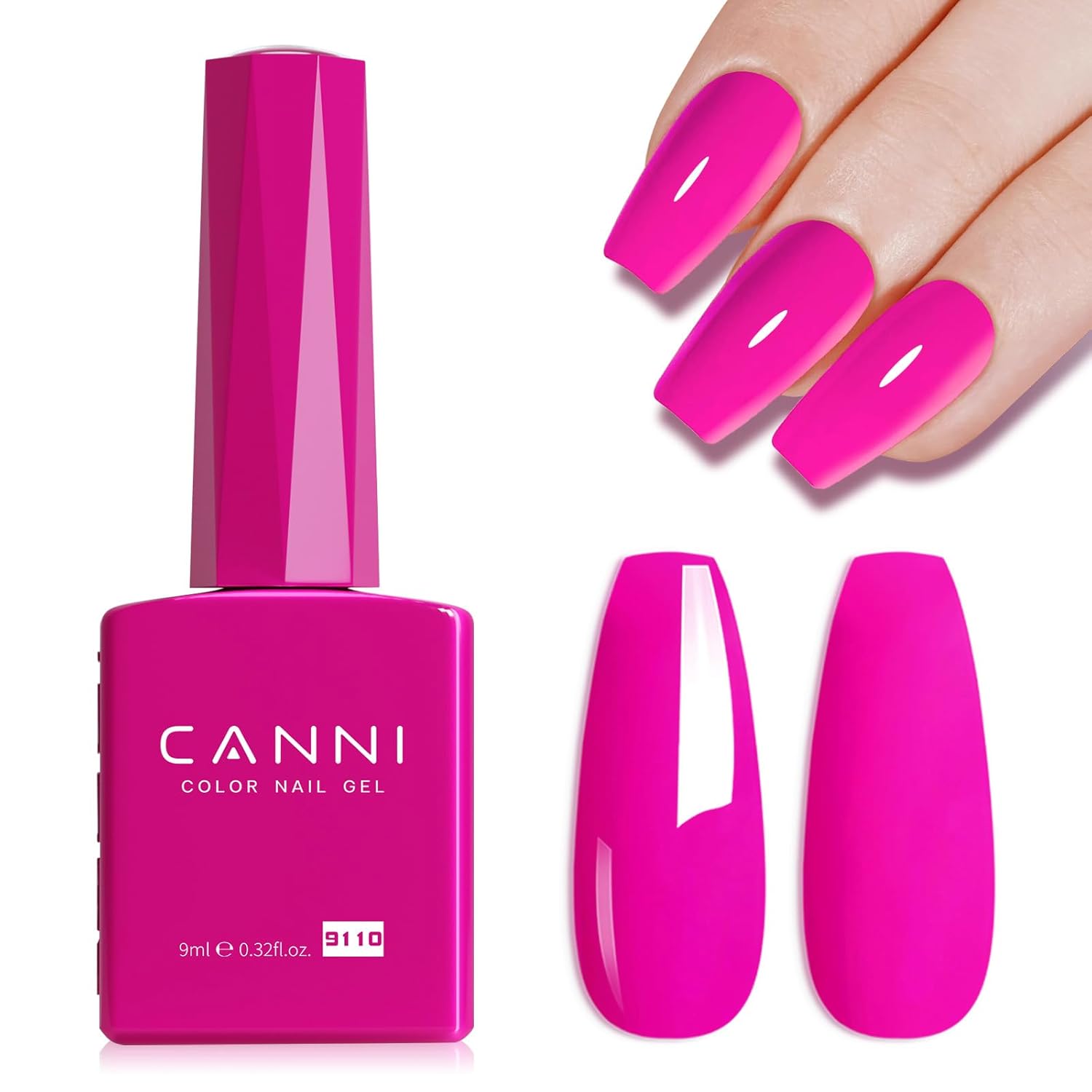 CANNI Light Pink Gel Nail Polish. 1Pcs Baby Pink Gel Polish Soft Pale Color High Gloss Soak Off U V Nail Manicure Salon DIY : Beauty & Personal Care