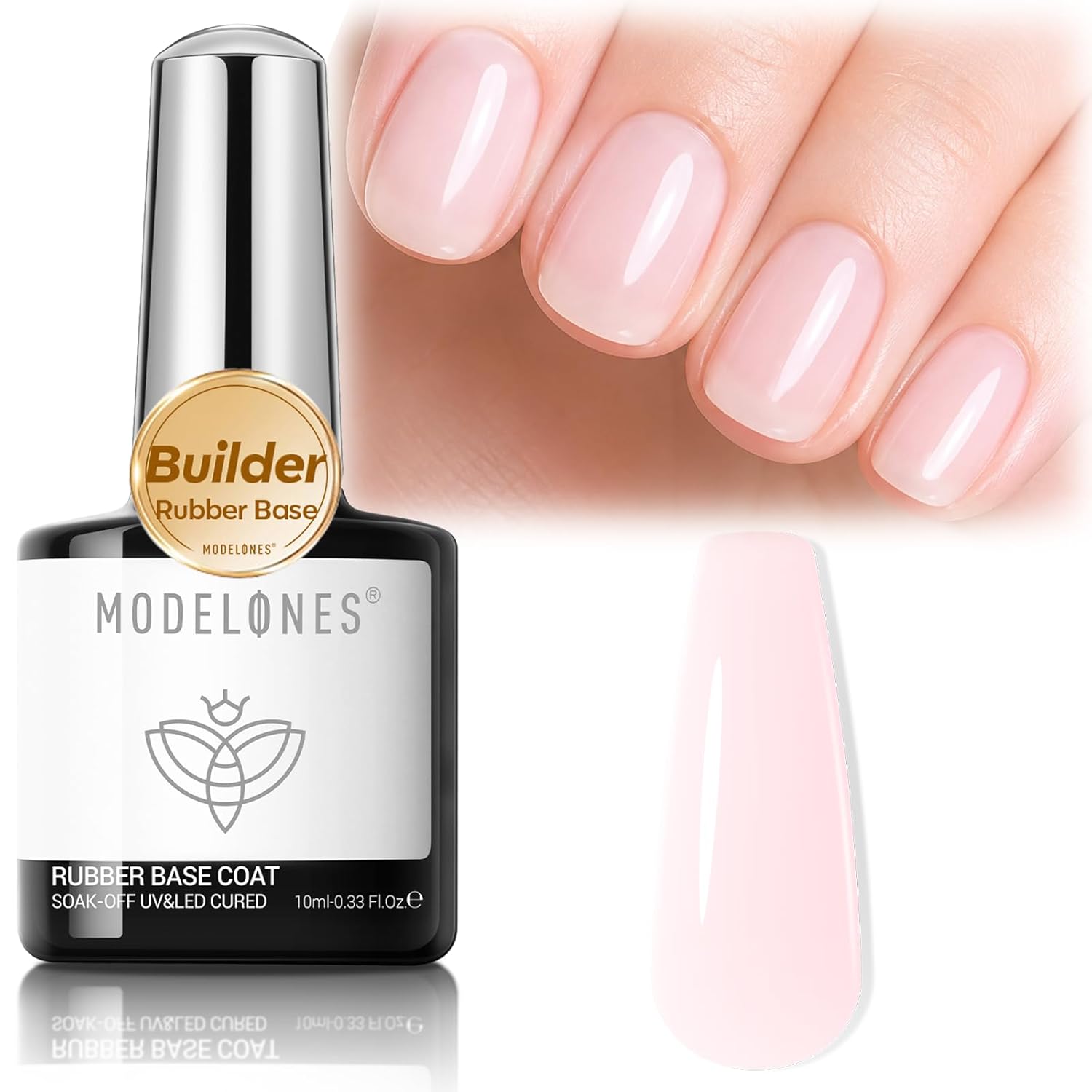modelones Gel Top Coat. 15 ml 2026 Upgrade Super Shiny Base and Top Coat Set. Soak Off Nail Lamp Acid Free No Wipe Clear Base Top Gel Nail Polish : Beauty & Personal Care
