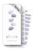 ohora Semi Cured Gel Nail Strips (N Pixie Dust) - Nude. Glitter. Works with Any UV/LED Lamps. Salon-Quality. Long Lasting. Easy to Apply & Remove - Includes 2 Prep Pads. Nail File & Wooden Stick : Beauty & Personal Care