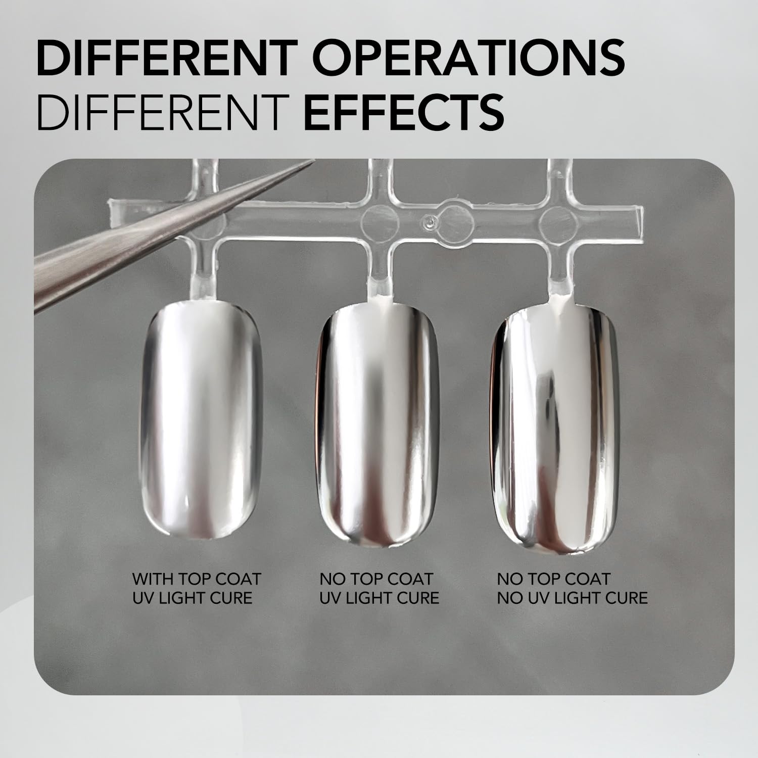 GAOY Metallic Silver Gel Nail Polish Art Liner. 8ml 3D Mirror Chrome Effect Color Nail Paint Design with Thin Brush. UV Light Cure for DIY Manicure at Home : Beauty & Personal Care